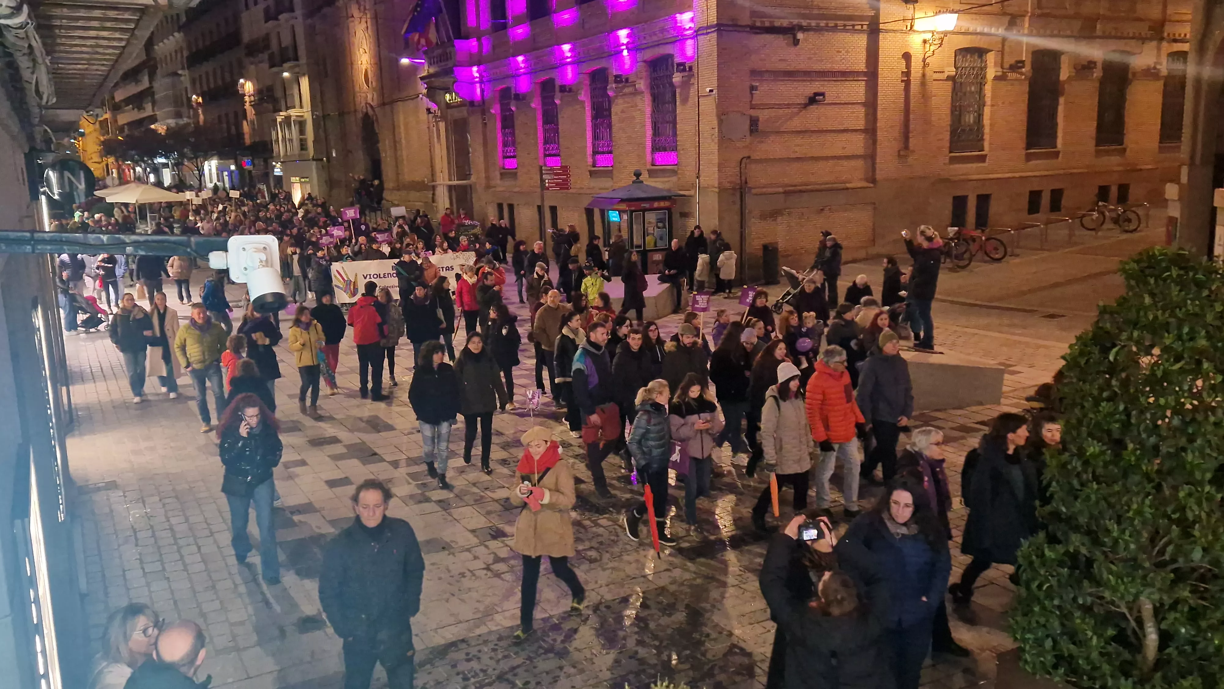 Manifestación del 8M 2024 celebrada en Huesca.