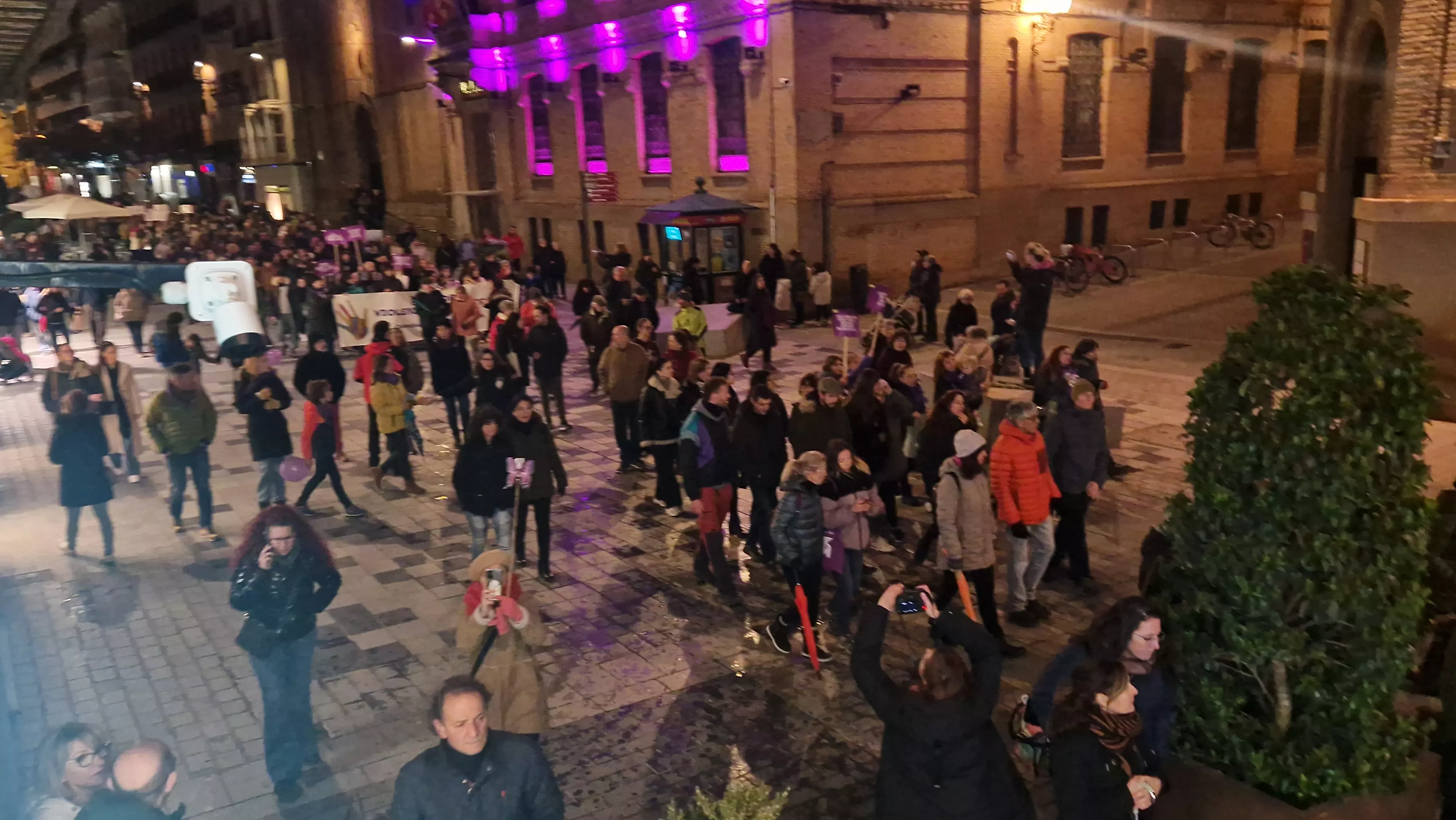 Manifestación del 8M 2024 celebrada en Huesca.