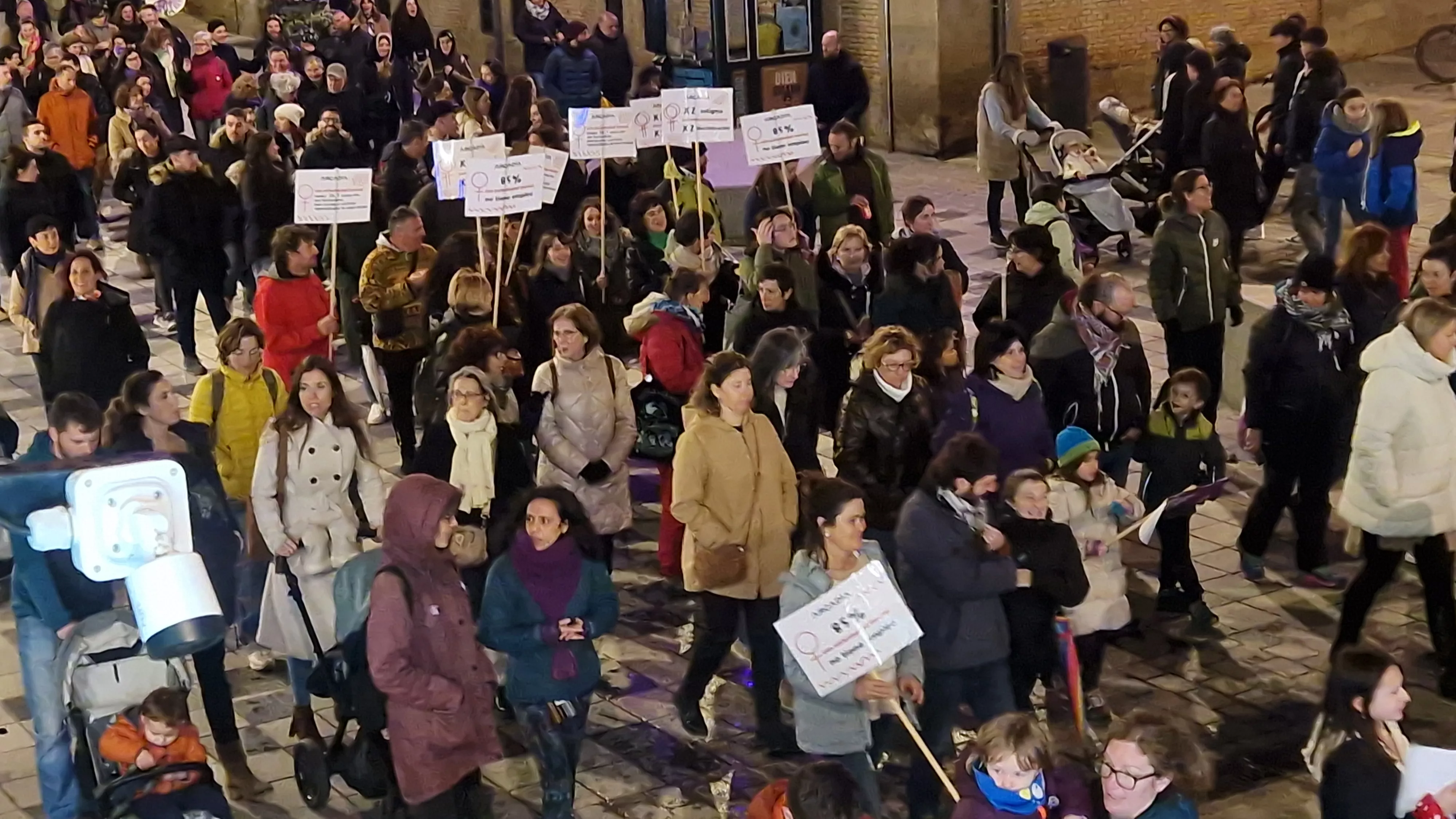 Manifestación del 8M 2024 celebrada en Huesca.