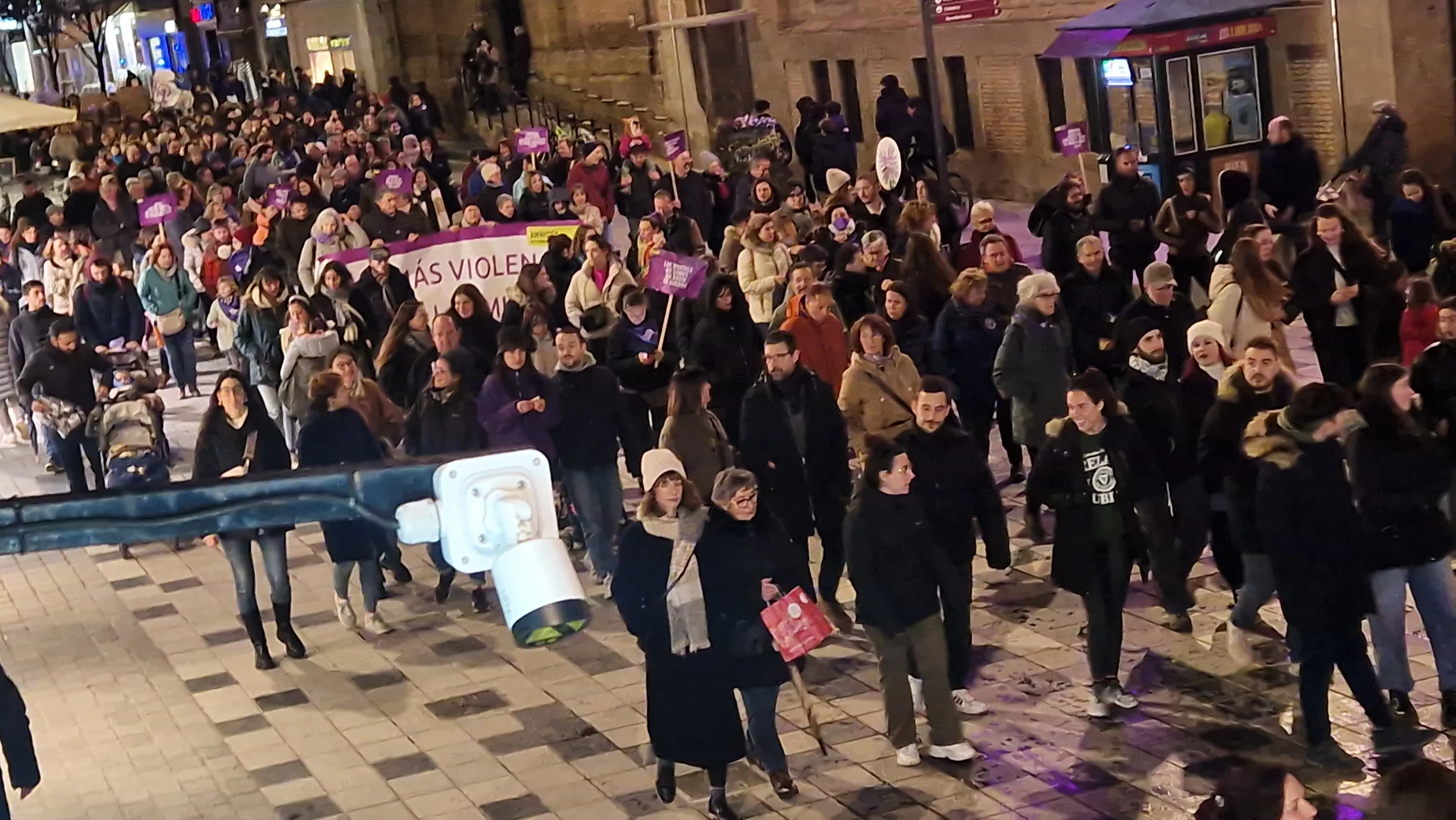 Manifestación del 8M 2024 celebrada en Huesca.