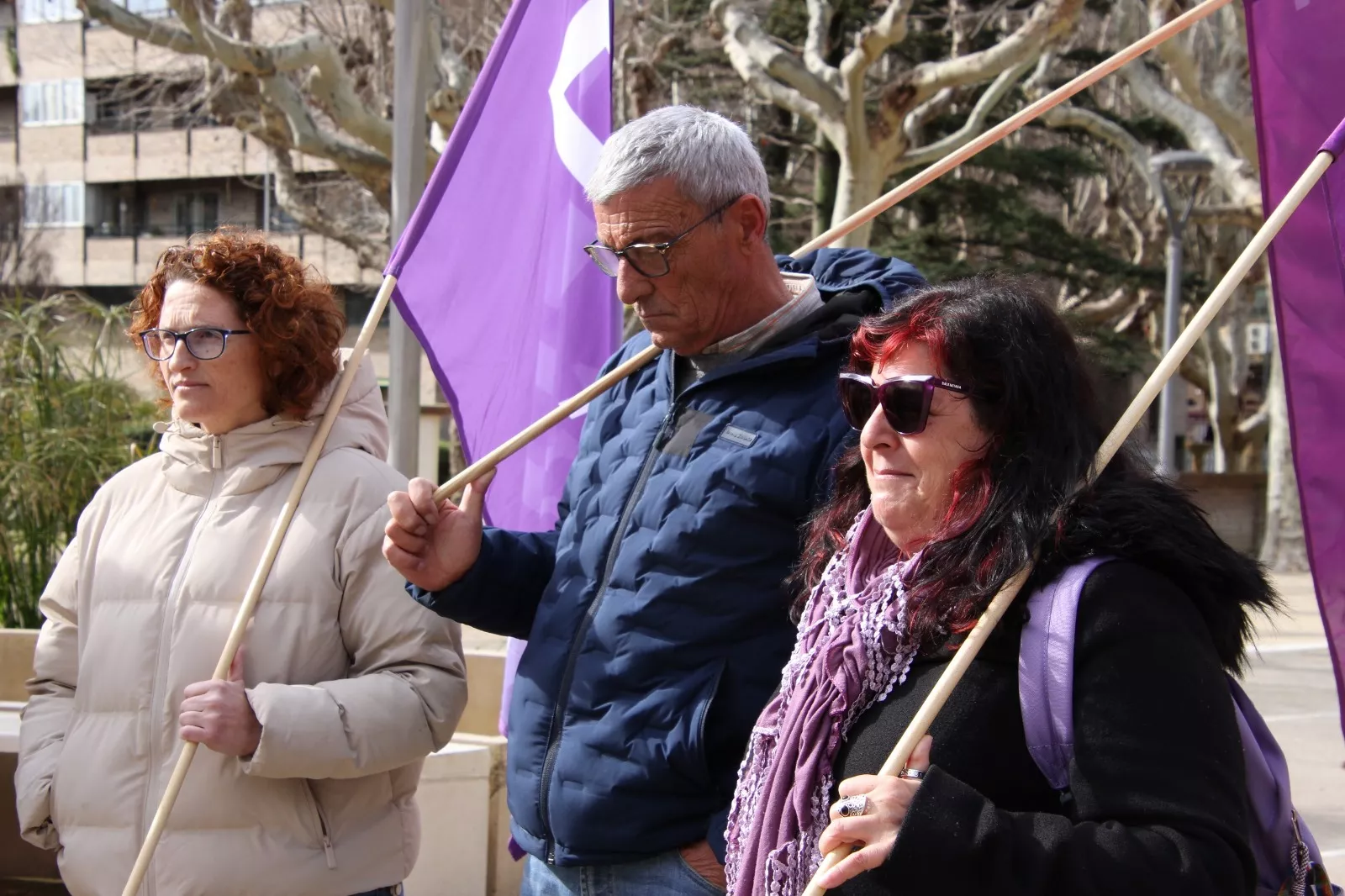 Concentración de UGT y CCOO con motivo del Día de la Mujer 2024. Foto Carlos Neofato