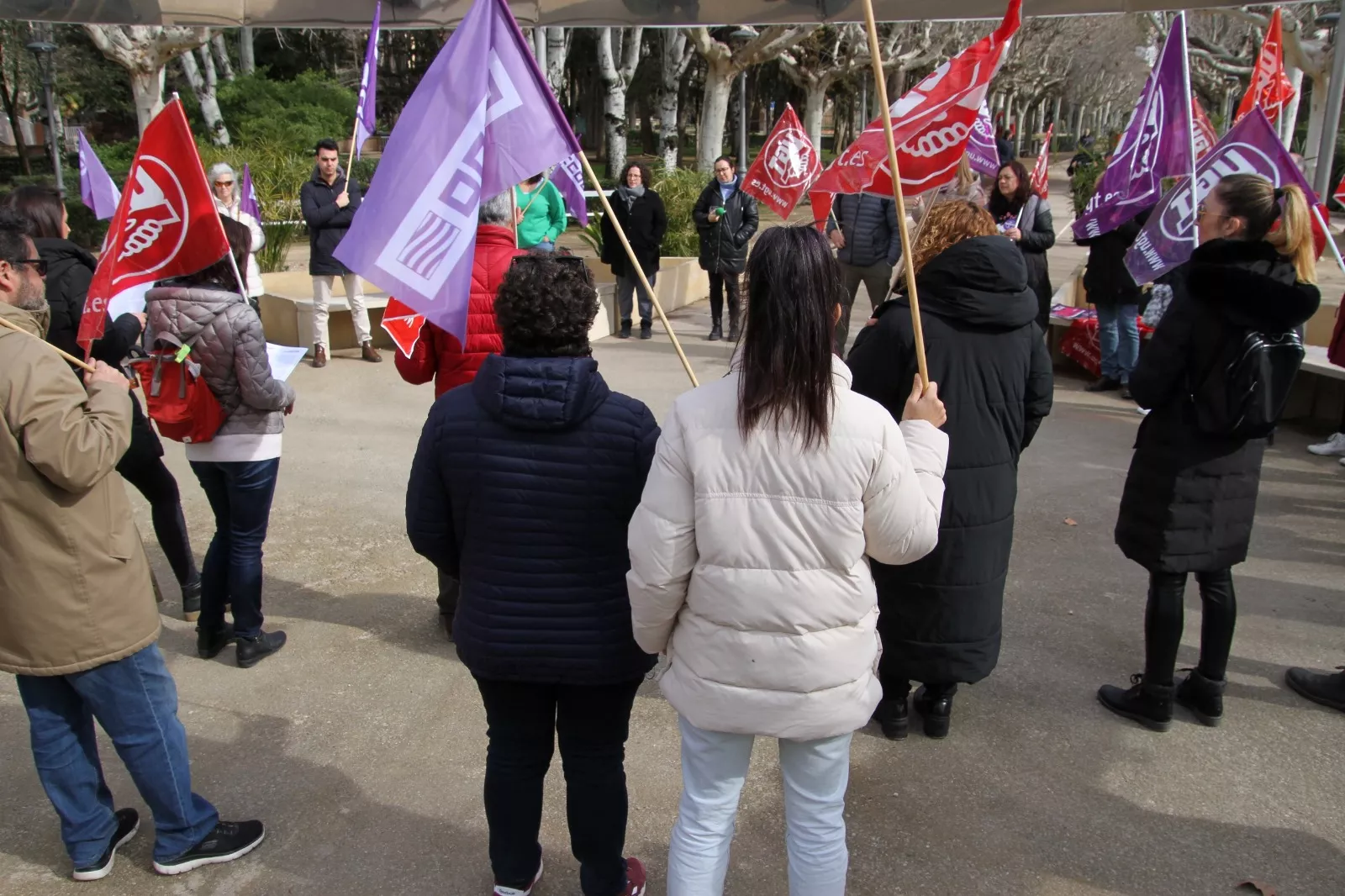 Concentración de UGT y CCOO con motivo del Día de la Mujer 2024. Foto Carlos Neofato