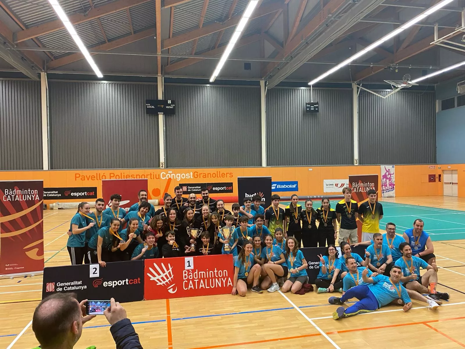 Podio final de la Segunda División Catalana.