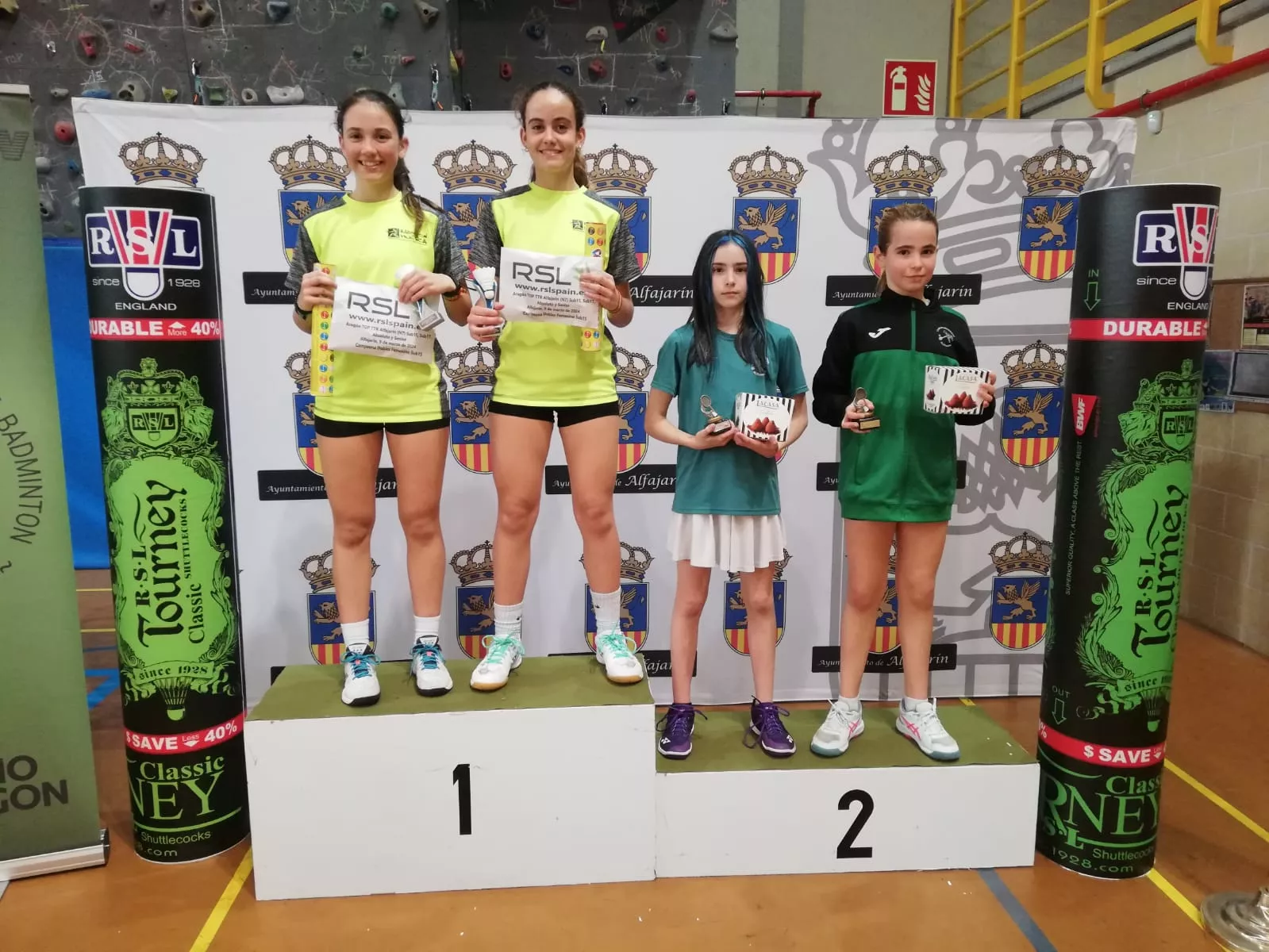 Dobles femenino sub 15 María Casales Amanda Dieste
