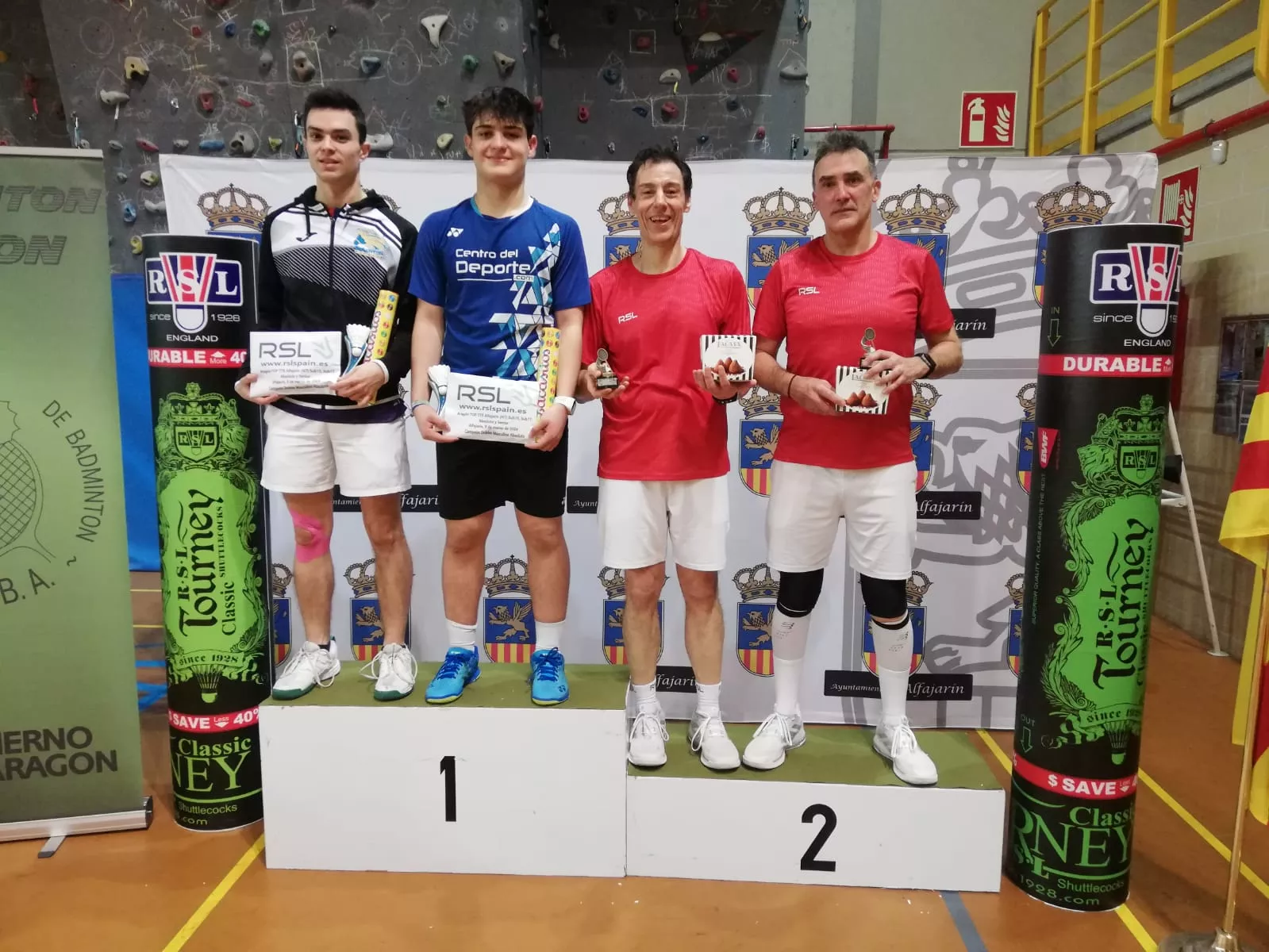 Dobles masculino absoluto Gonzalo Isábal junto a David Manzano