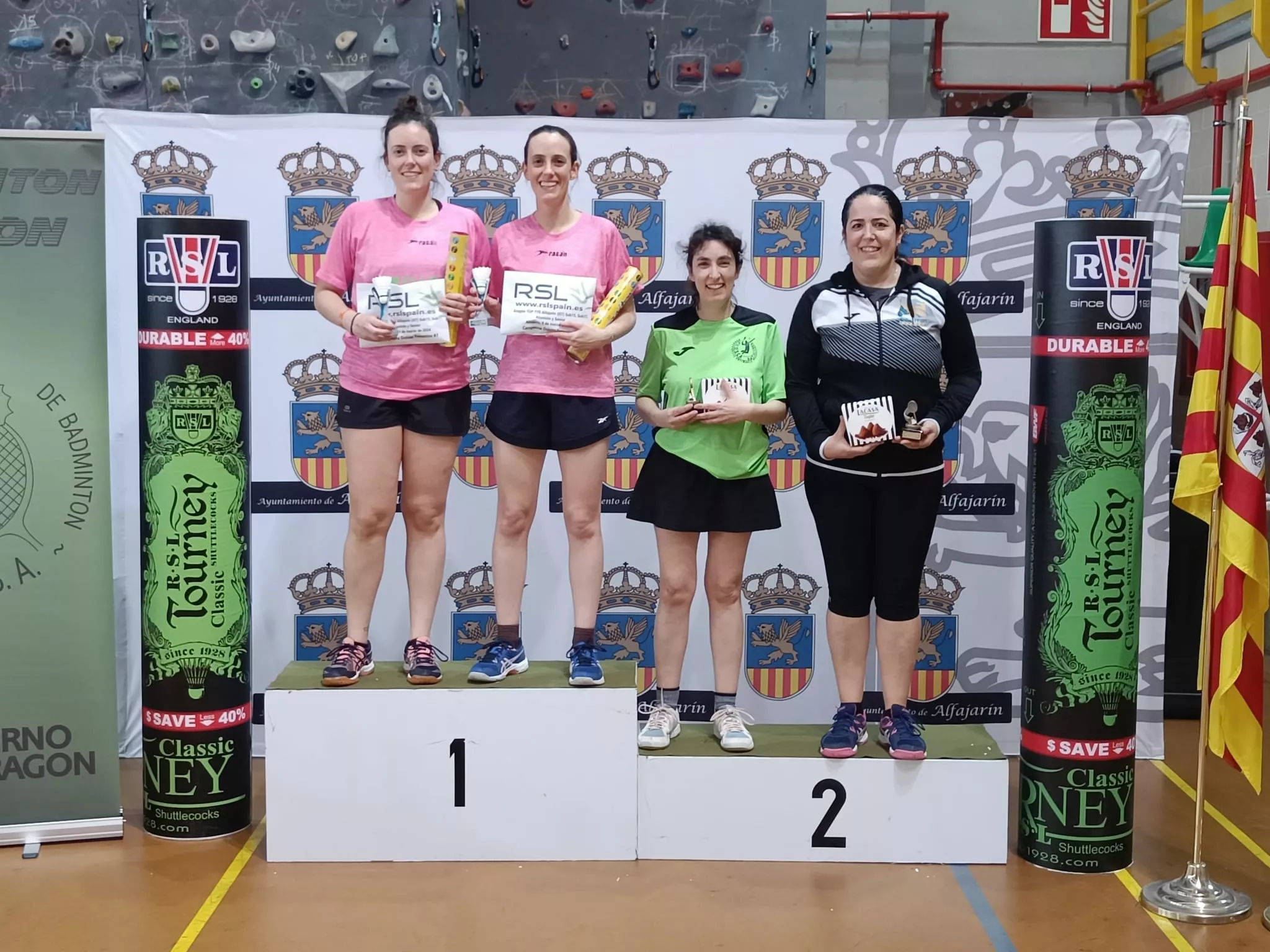 Podio VV Osca en Alfajarín