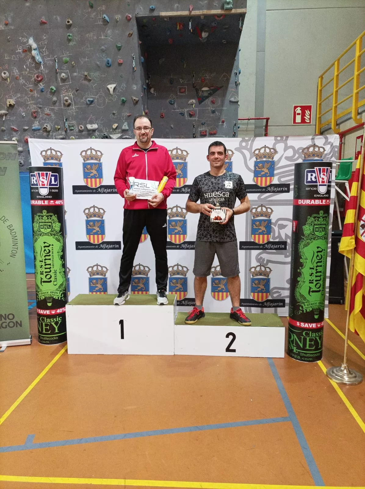 Barbastro podio en Alfajarín con Víctor Colay campeón