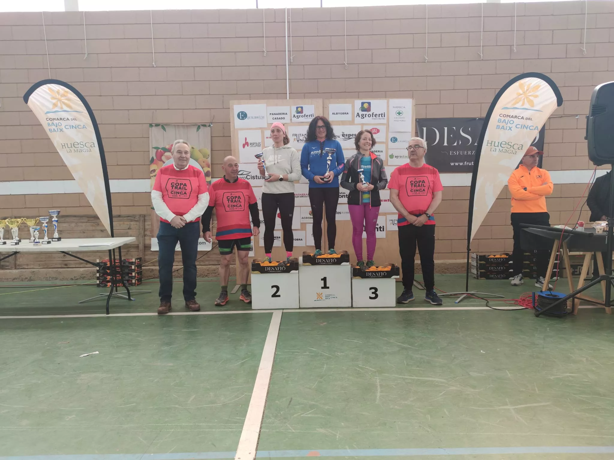 Podio femenino Trail de Velilla