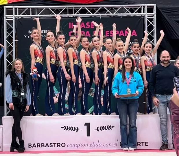 Copa de España de gimnasia estética de grupo en Barbastro.