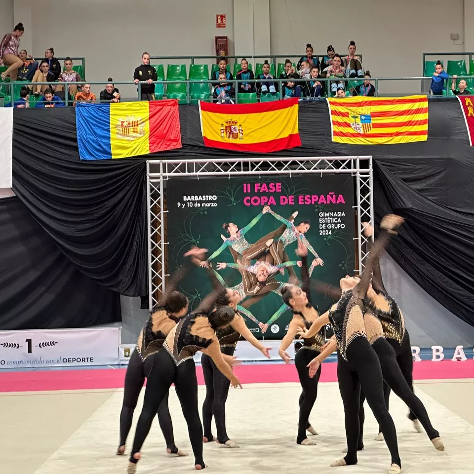 Espectáculo, emoción y pleno de victorias en la Copa de España de gimnasia estética de grupo