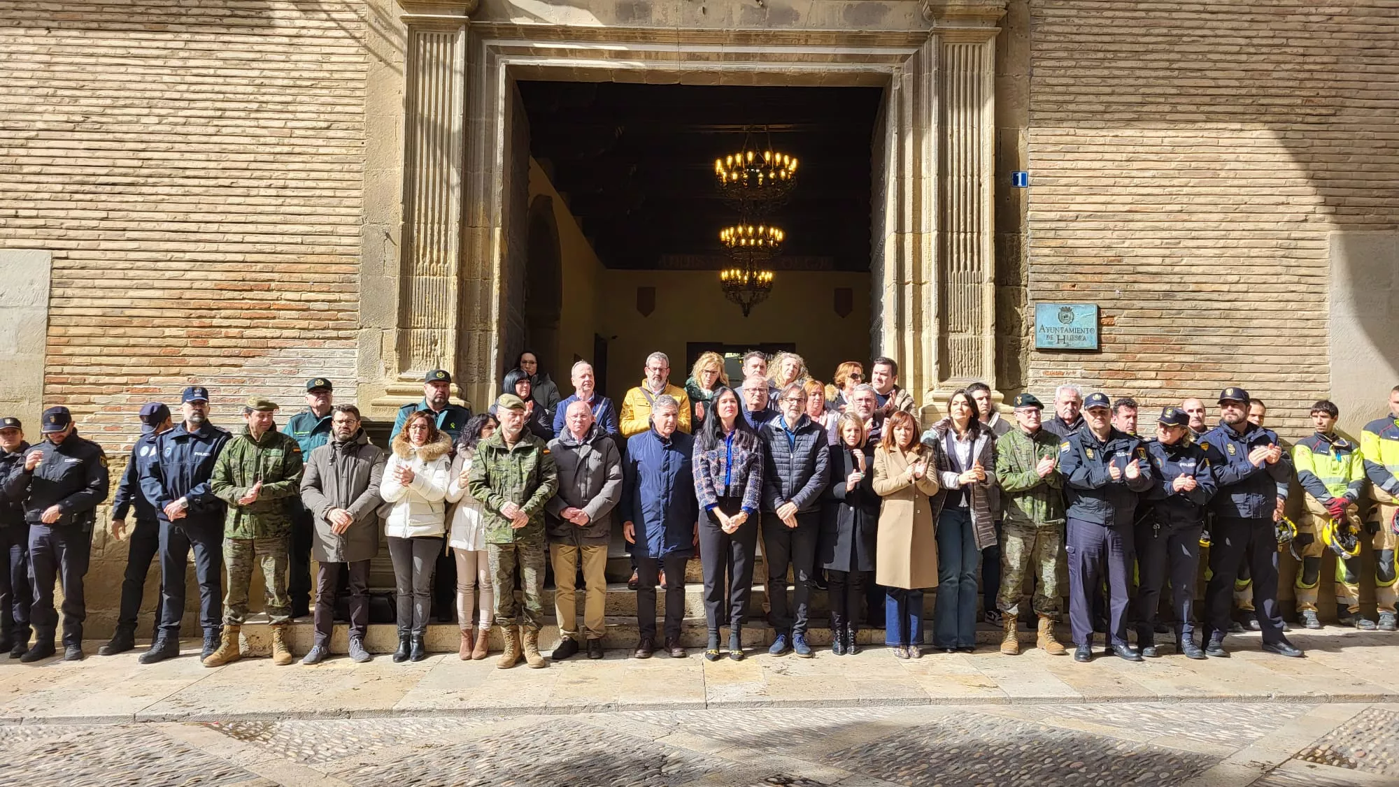 Homenaje a las víctimas del 11M en Huesca