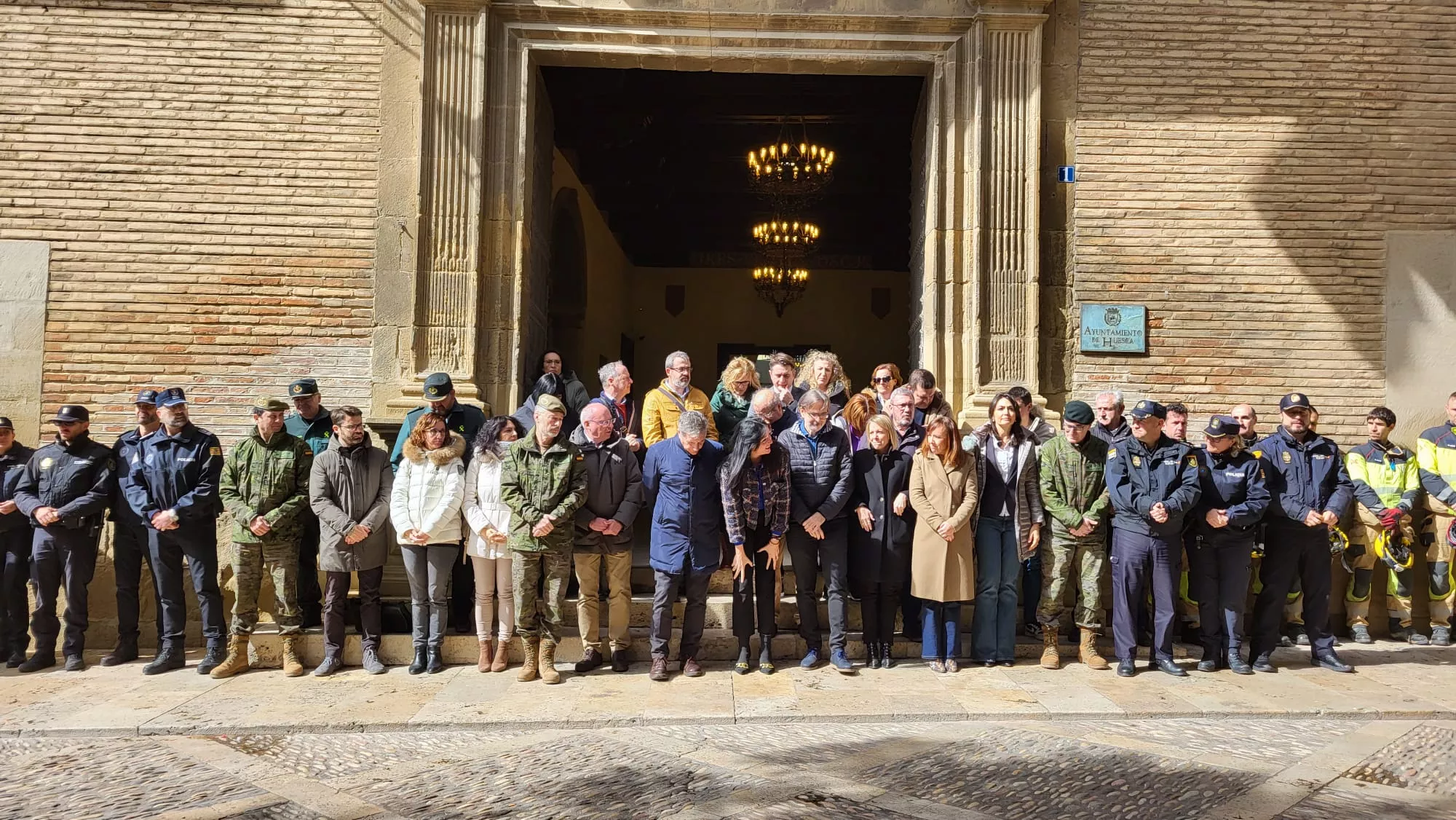 Homenaje a las víctimas del 11M en Huesca