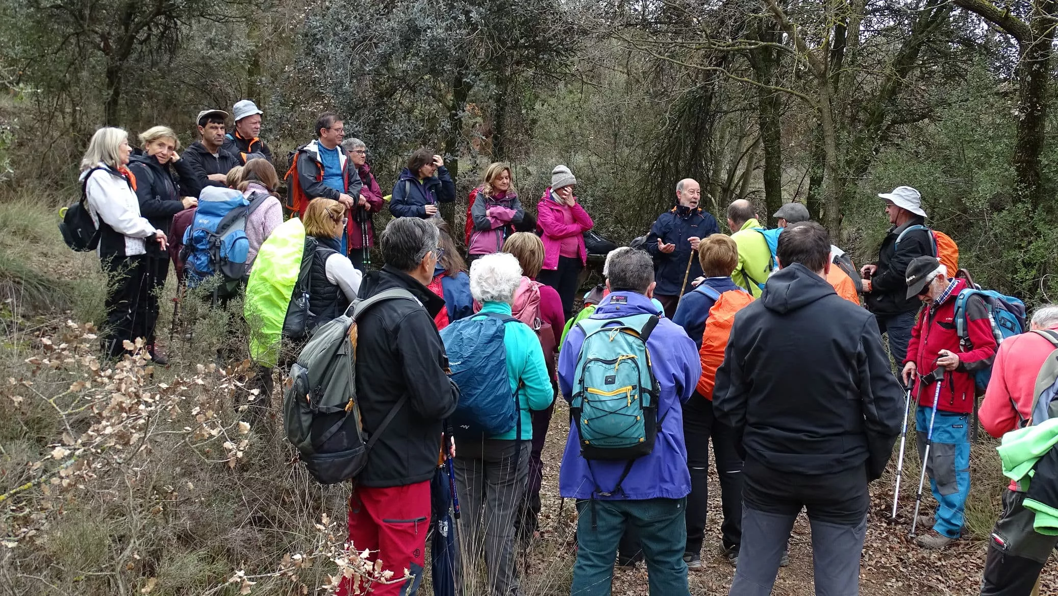Explicación del cómo y por qué de los pozos de hielo. Foto Alfredo Zazo