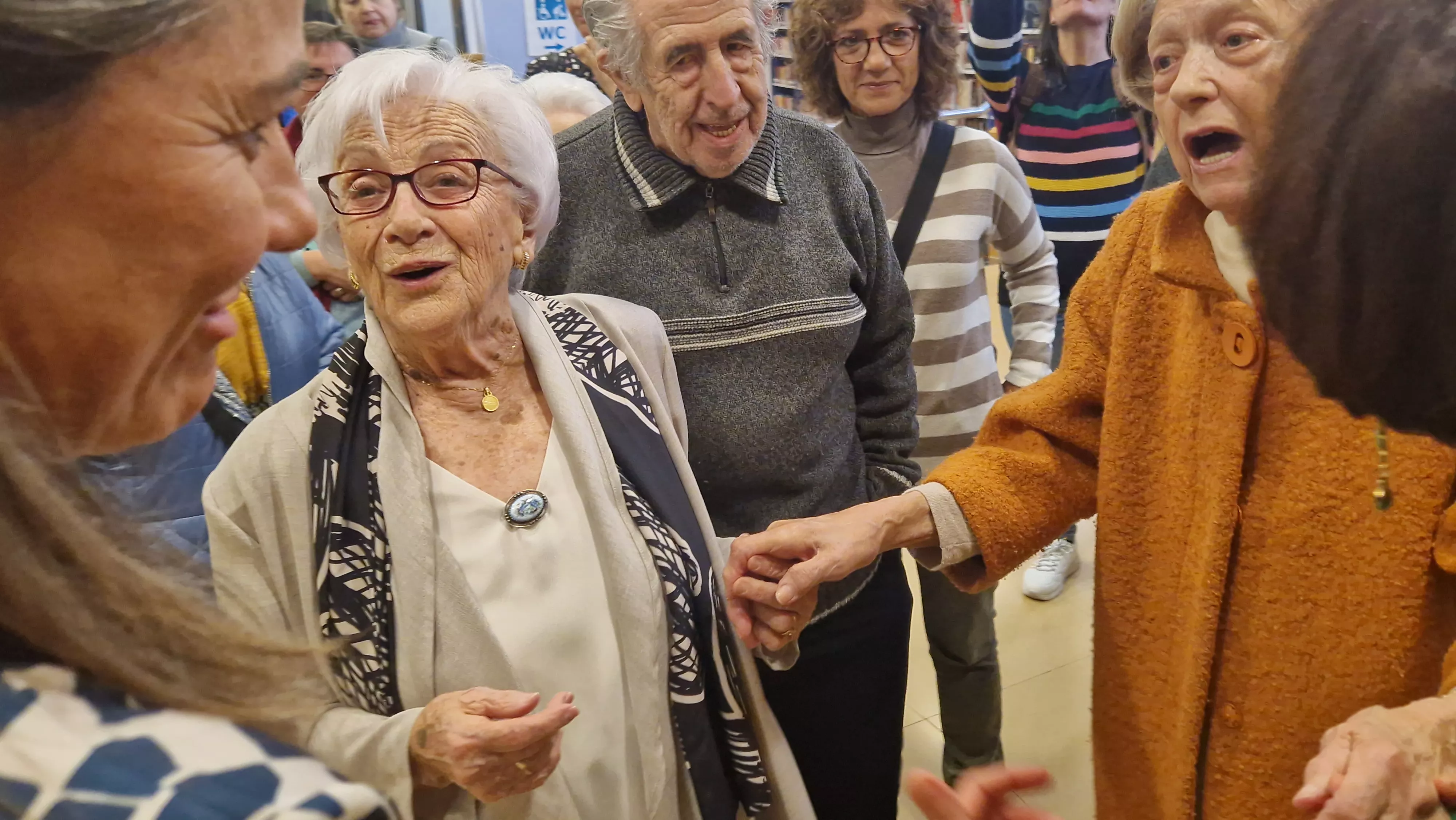 Homenaje a Divina Campo de las Bibliotecas Municipales de Huesca. Foto Myriam Martínez 