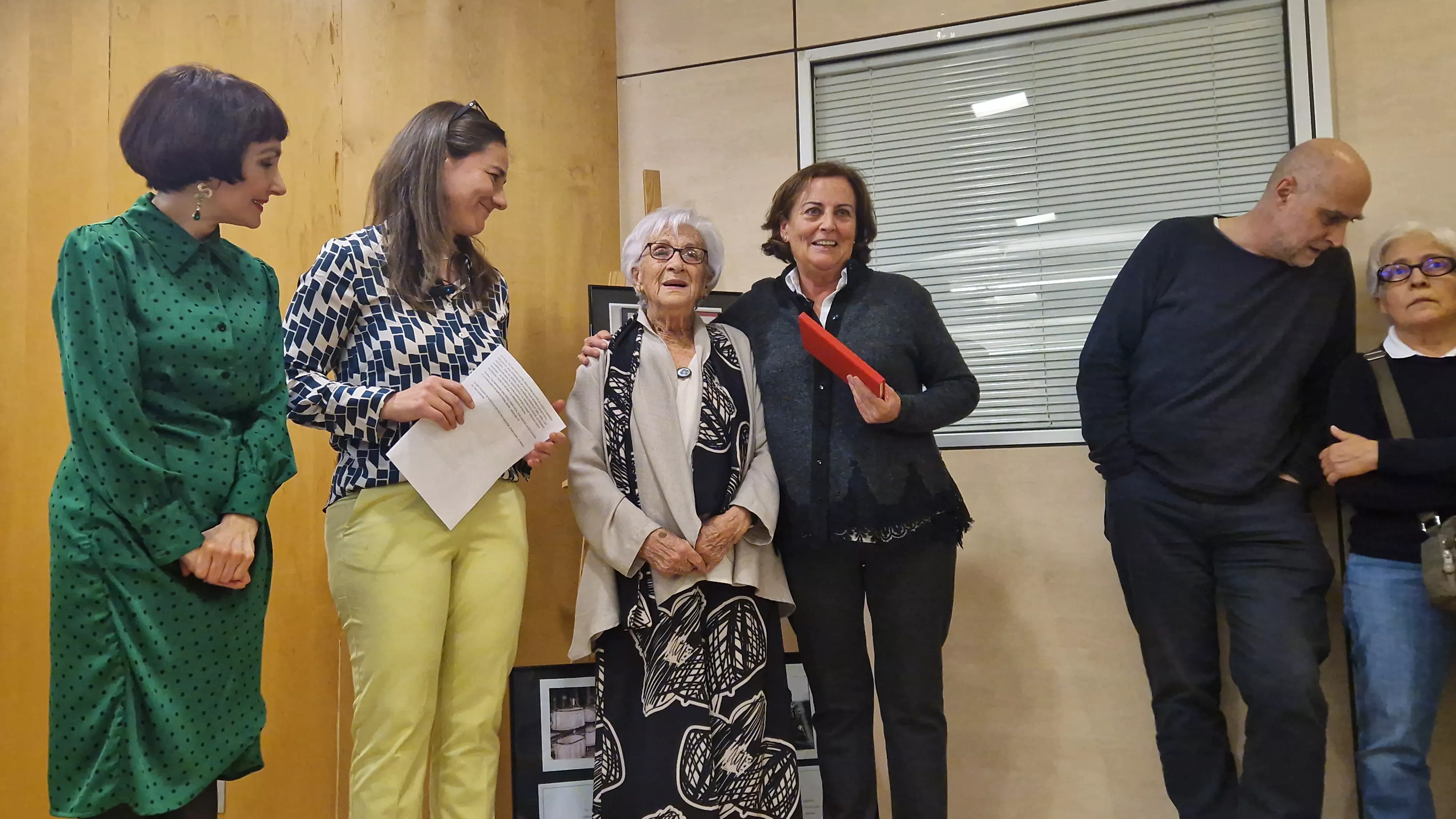 Homenaje a Divina Campo de las Bibliotecas Municipales de Huesca. Foto Myriam Martínez 