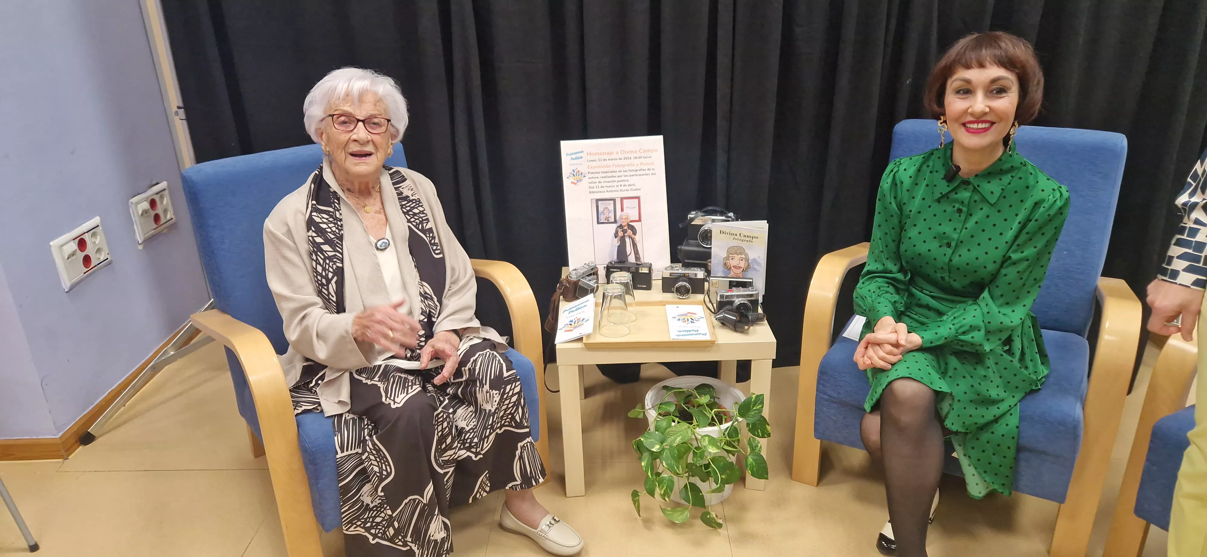 Homenaje a Divina Campo de las Bibliotecas Municipales de Huesca. Foto Myriam Martínez 
