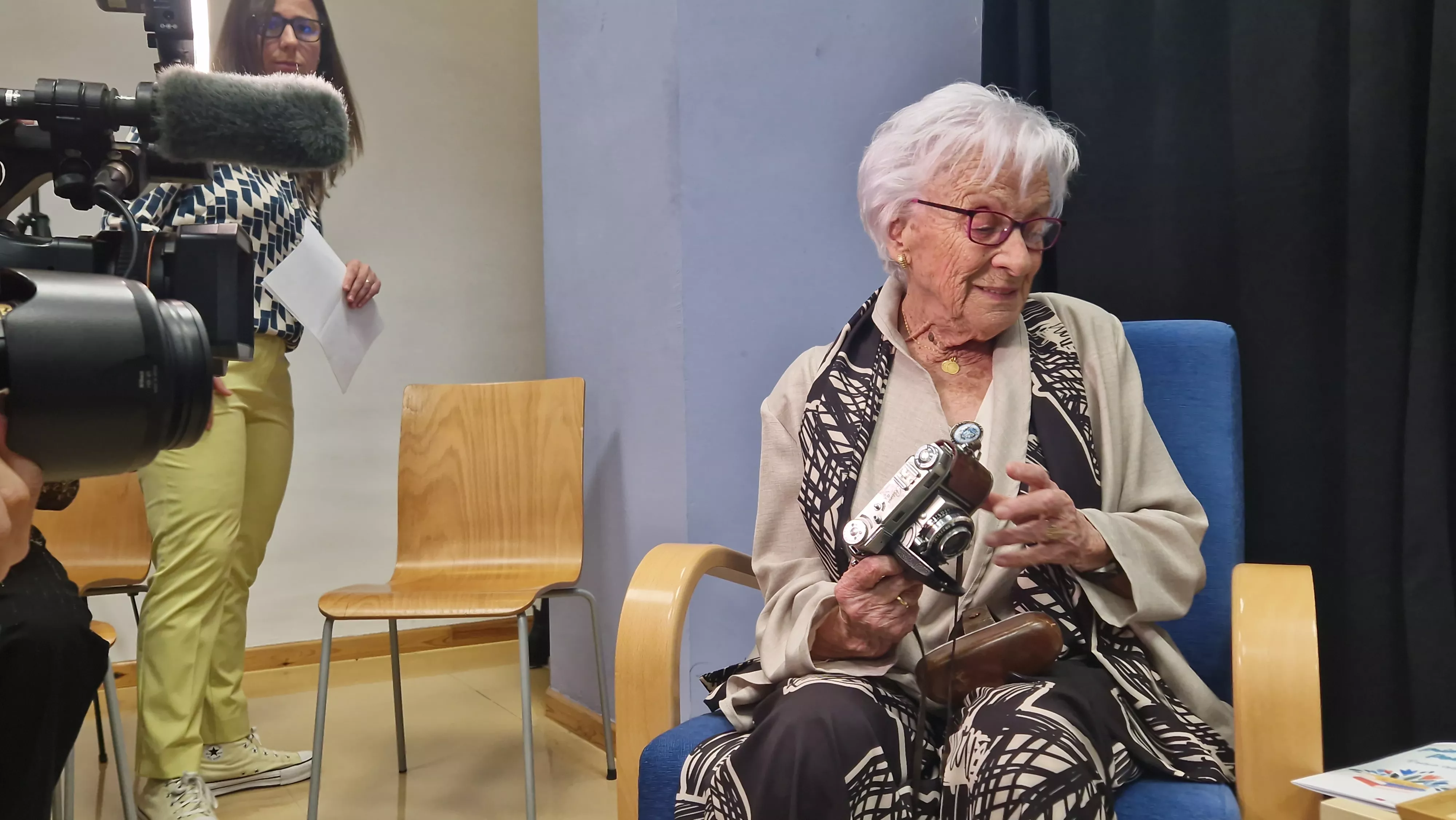 Homenaje a Divina Campo de las Bibliotecas Municipales de Huesca. Foto Myriam Martínez 