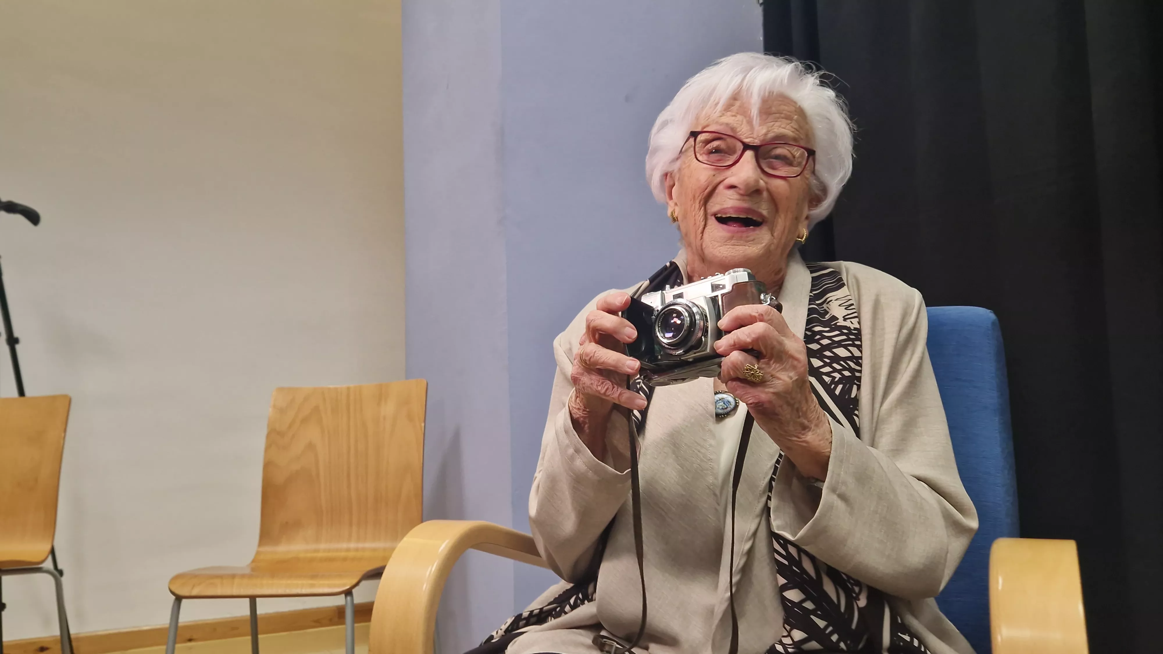 Homenaje a Divina Campo de las Bibliotecas Municipales de Huesca. Foto Myriam Martínez 
