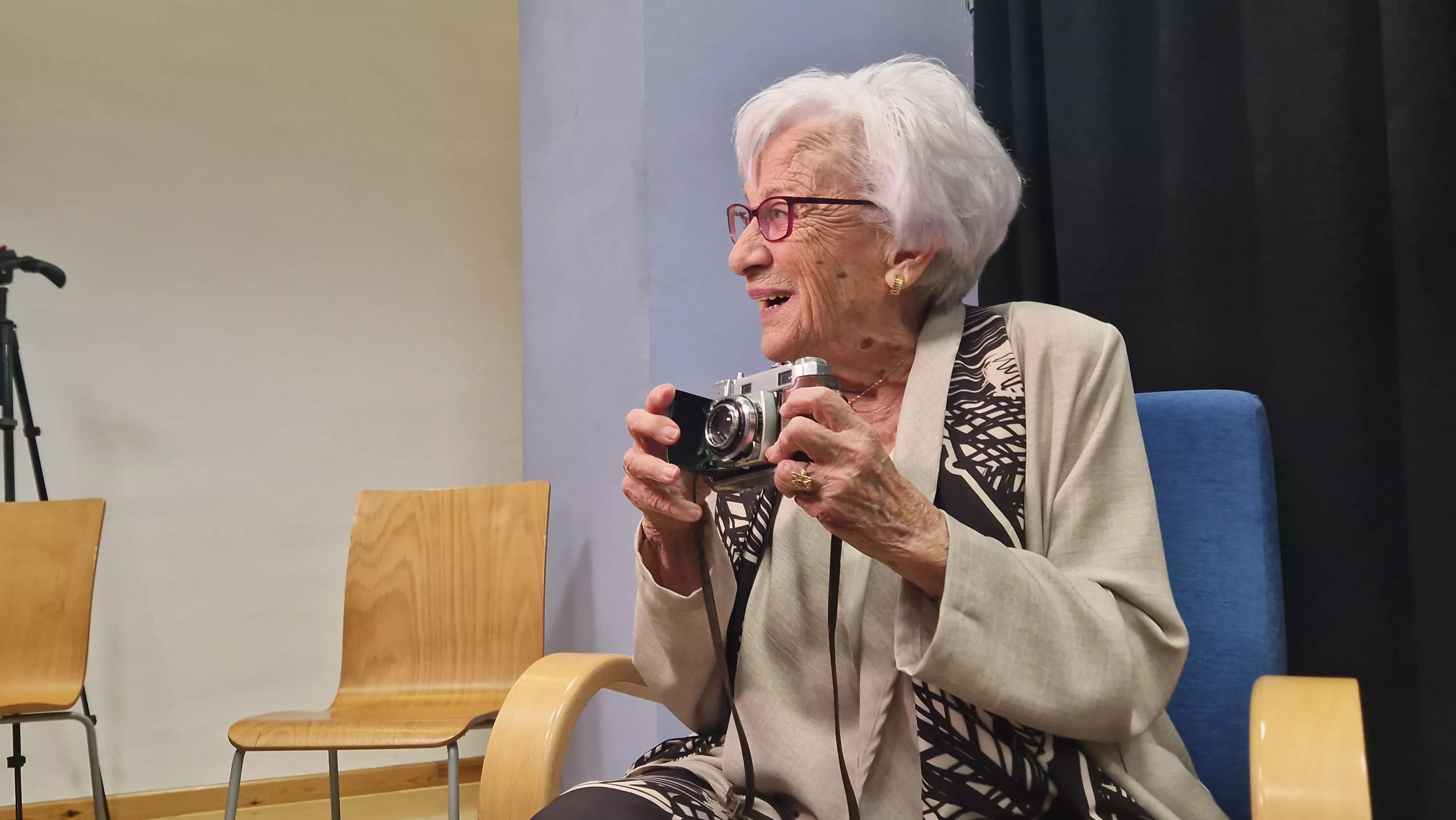 Homenaje a Divina Campo de las Bibliotecas Municipales de Huesca. Foto Myriam Martínez 