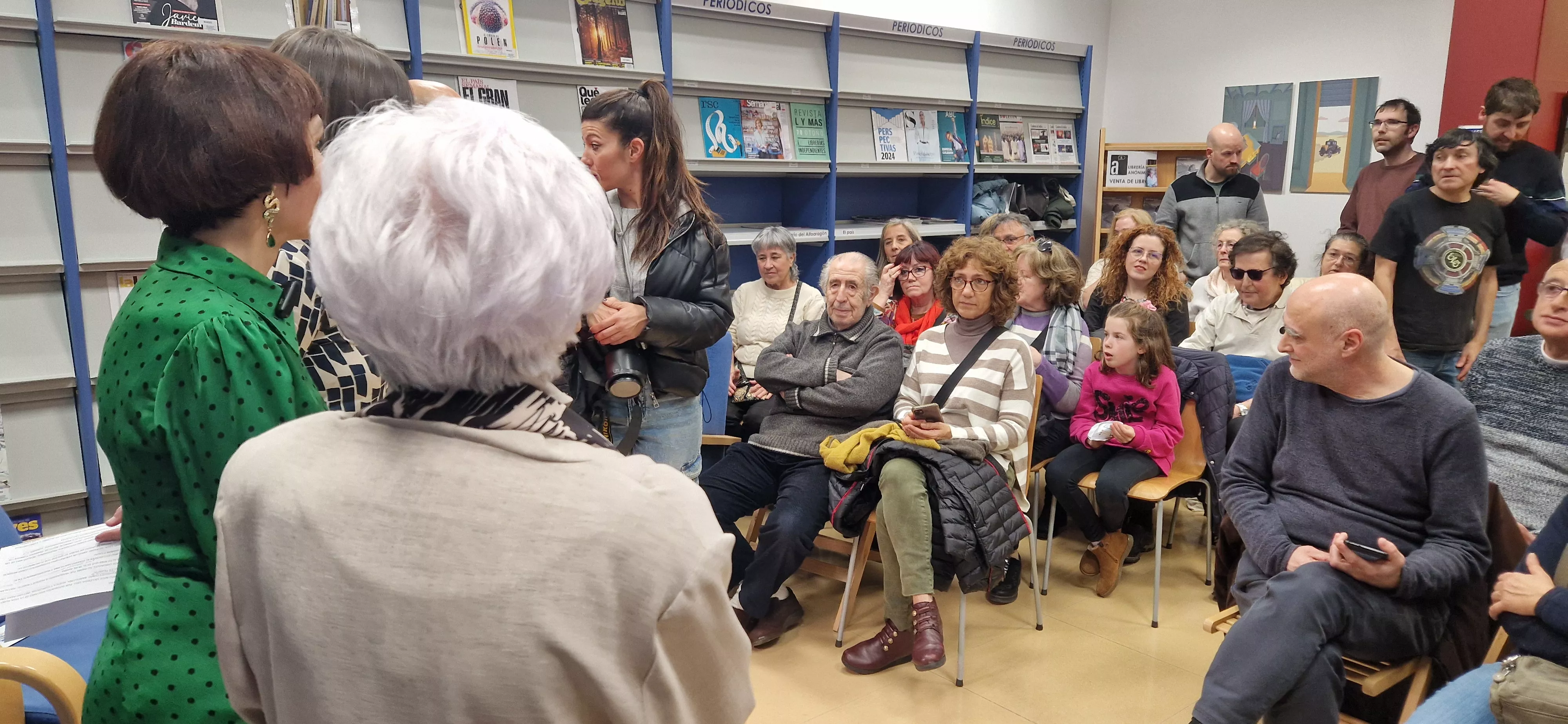 Homenaje a Divina Campo de las Bibliotecas Municipales de Huesca. Foto Myriam Martínez 