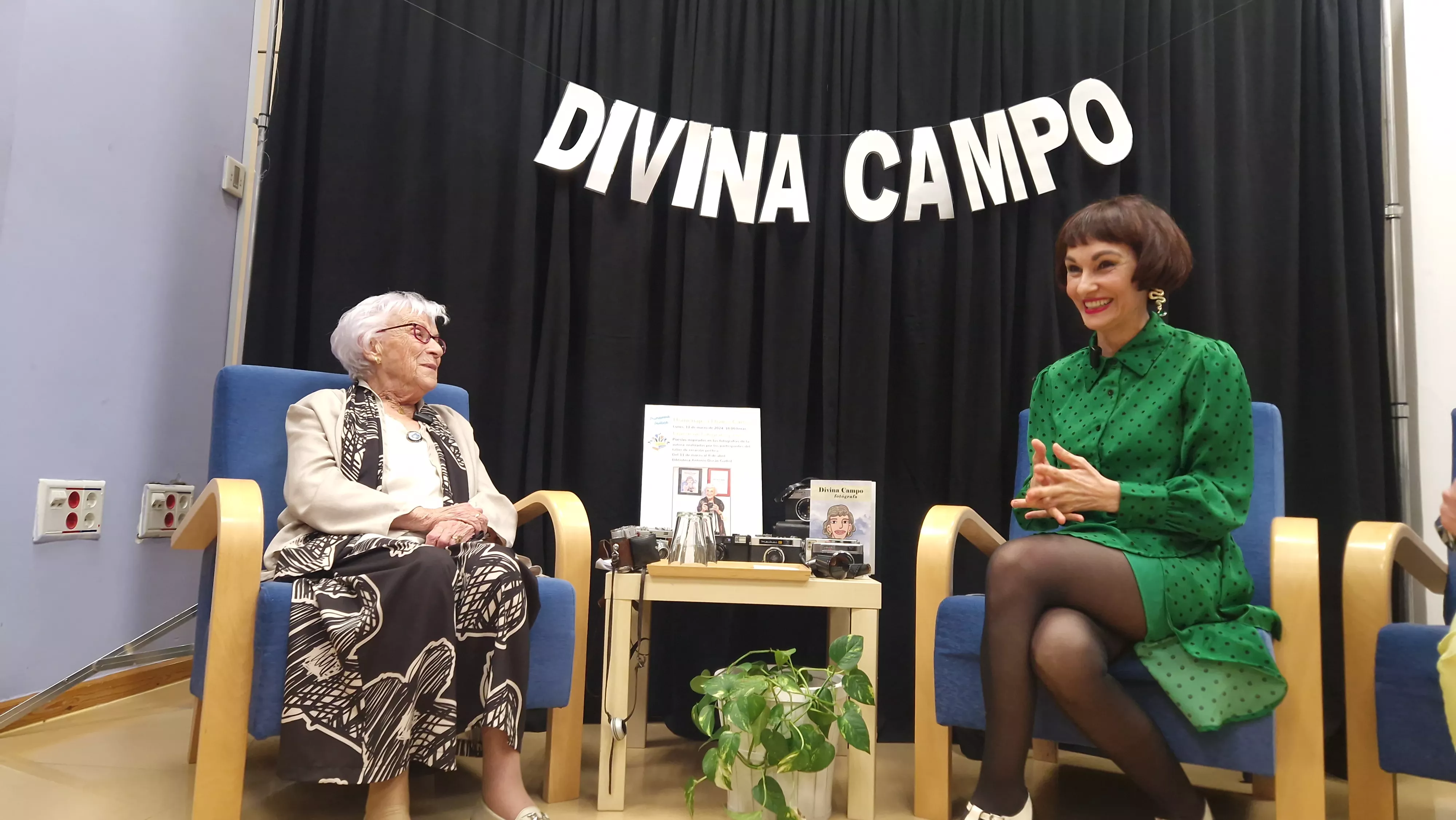 Homenaje a Divina Campo de las Bibliotecas Municipales de Huesca. Foto Myriam Martínez 