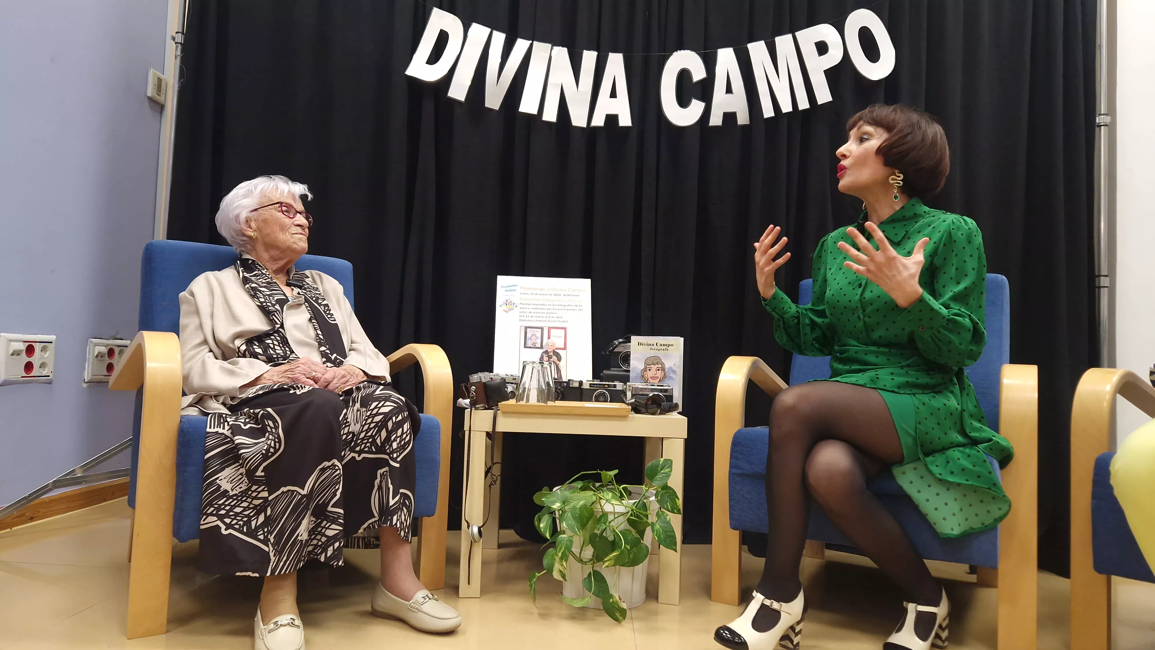 Homenaje a Divina Campo de las Bibliotecas Municipales de Huesca. Foto Myriam Martínez 