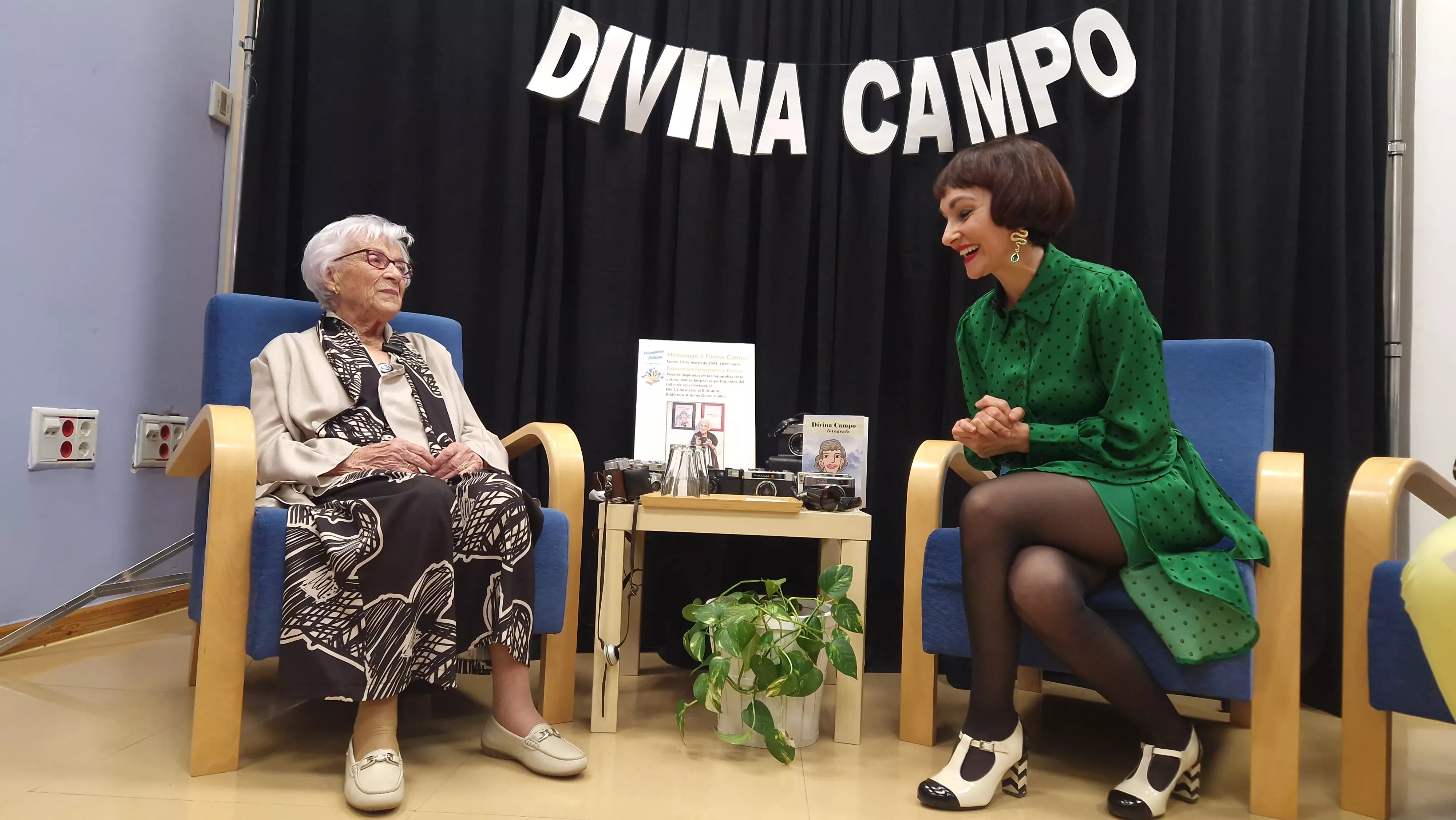Homenaje a Divina Campo de las Bibliotecas Municipales de Huesca. Foto Myriam Martínez 