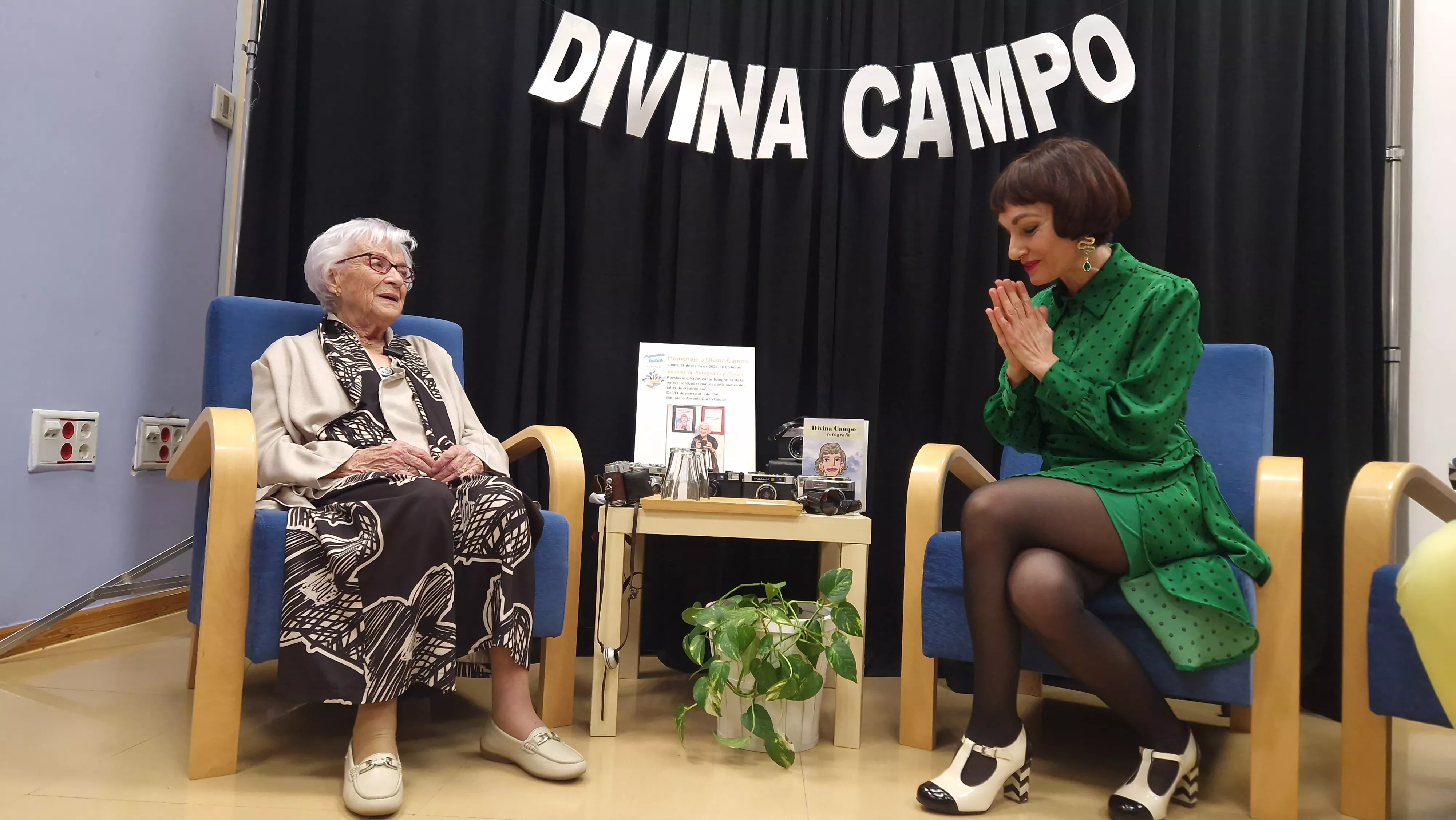 Homenaje a Divina Campo de las Bibliotecas Municipales de Huesca. Foto Myriam Martínez 