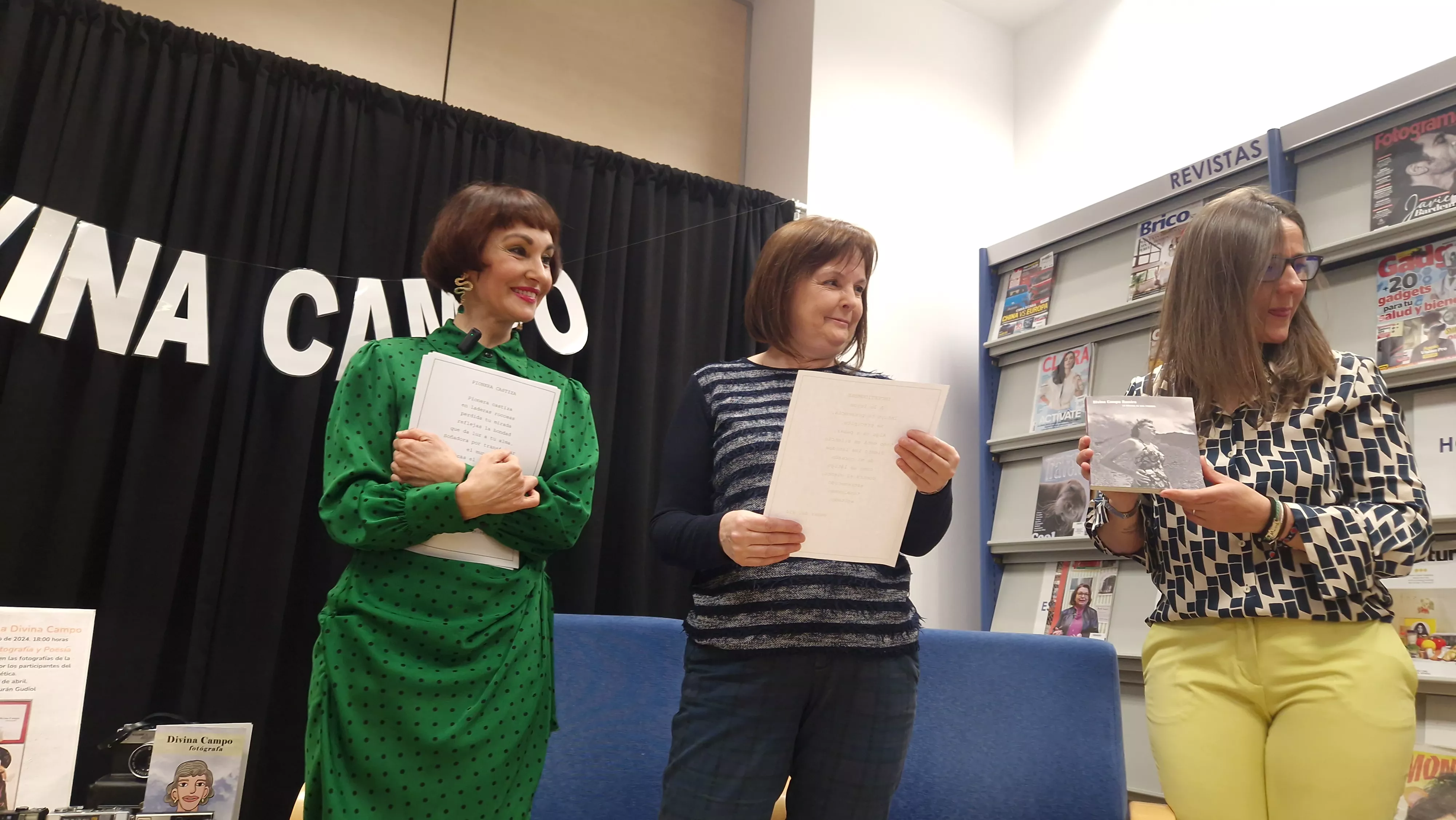 Homenaje a Divina Campo de las Bibliotecas Municipales de Huesca. Foto Myriam Martínez 