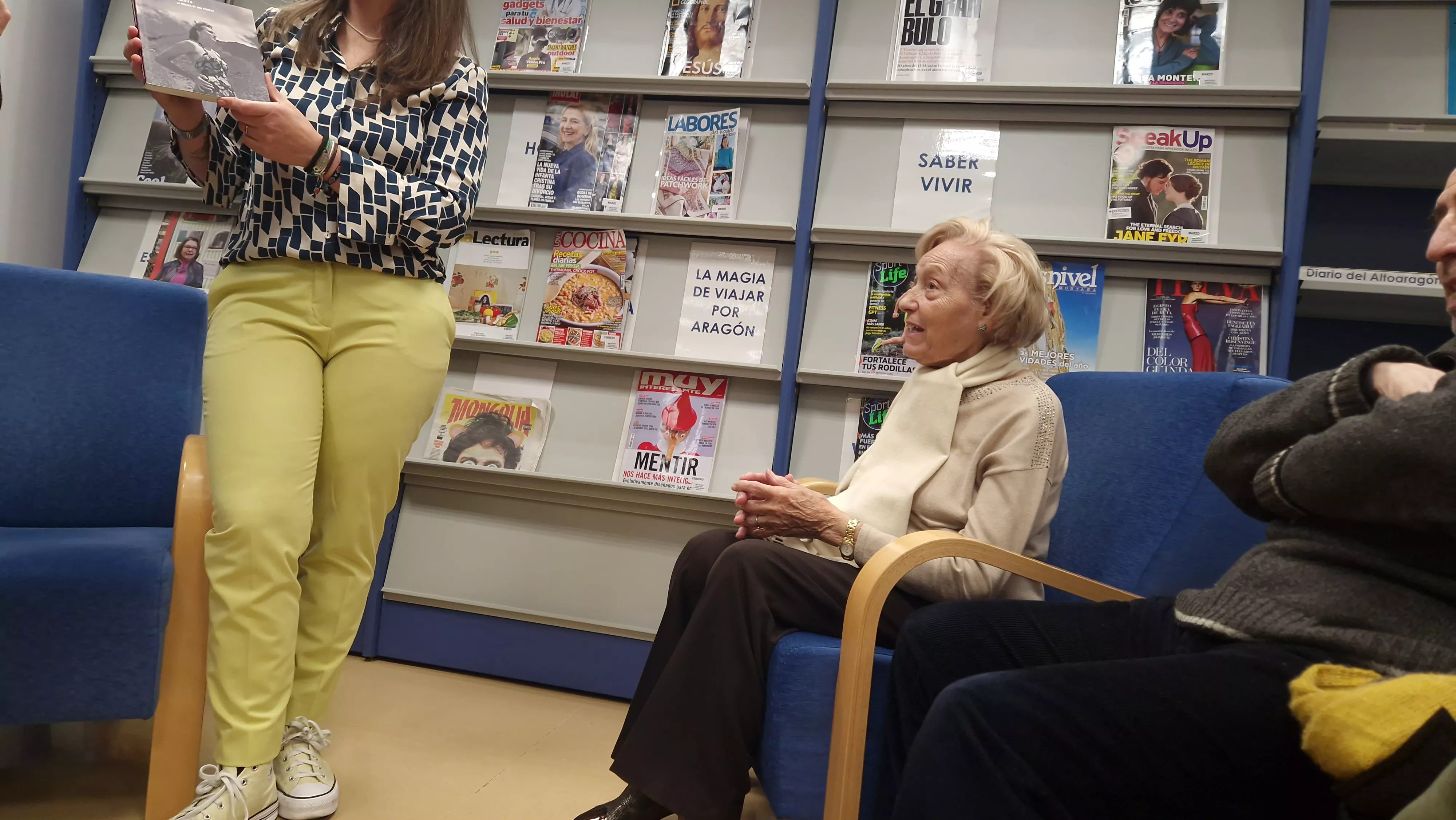 Homenaje a Divina Campo de las Bibliotecas Municipales de Huesca. Foto Myriam Martínez 