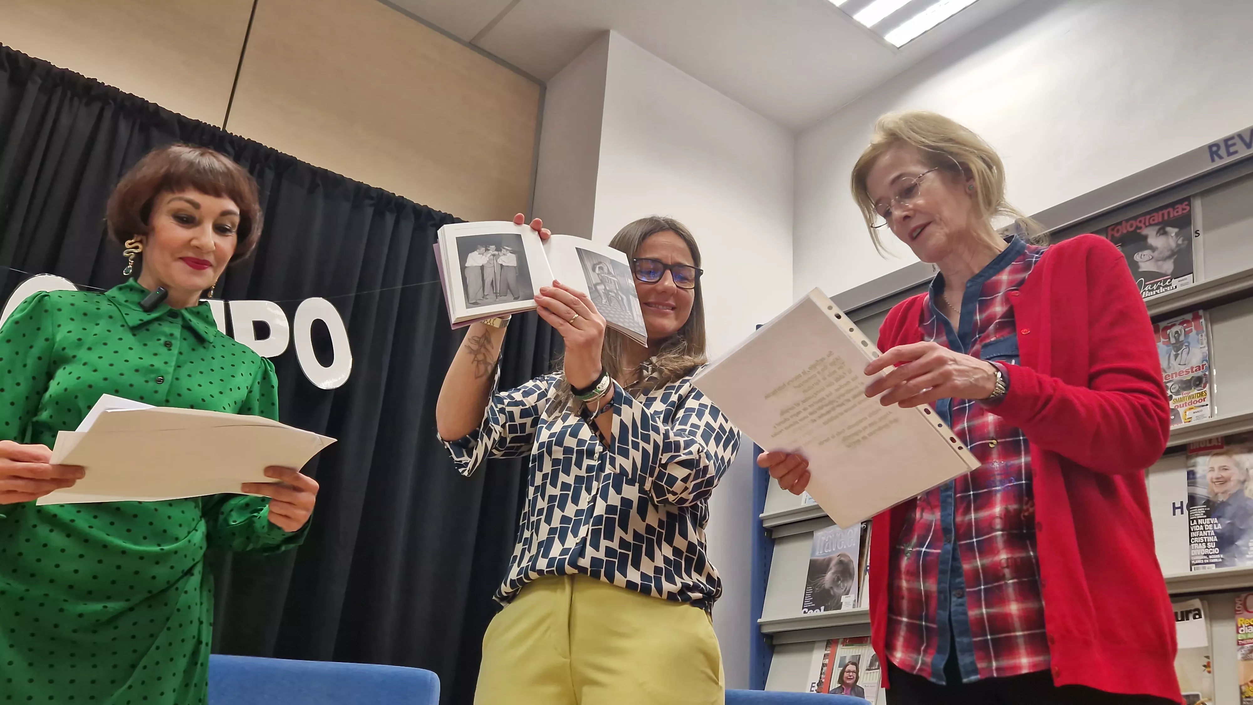 Homenaje a Divina Campo de las Bibliotecas Municipales de Huesca. Foto Myriam Martínez 