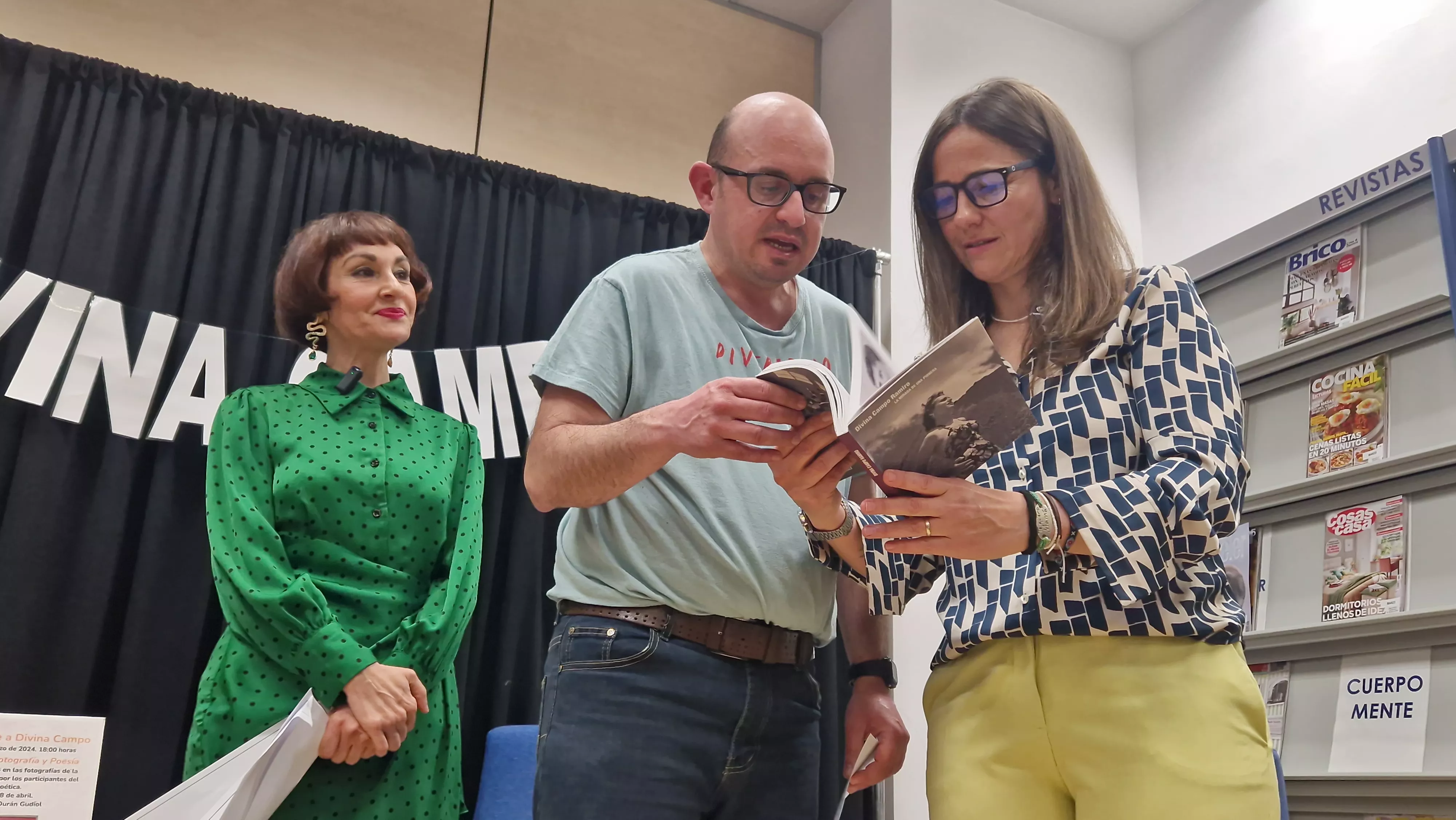 Homenaje a Divina Campo de las Bibliotecas Municipales de Huesca. Foto Myriam Martínez 