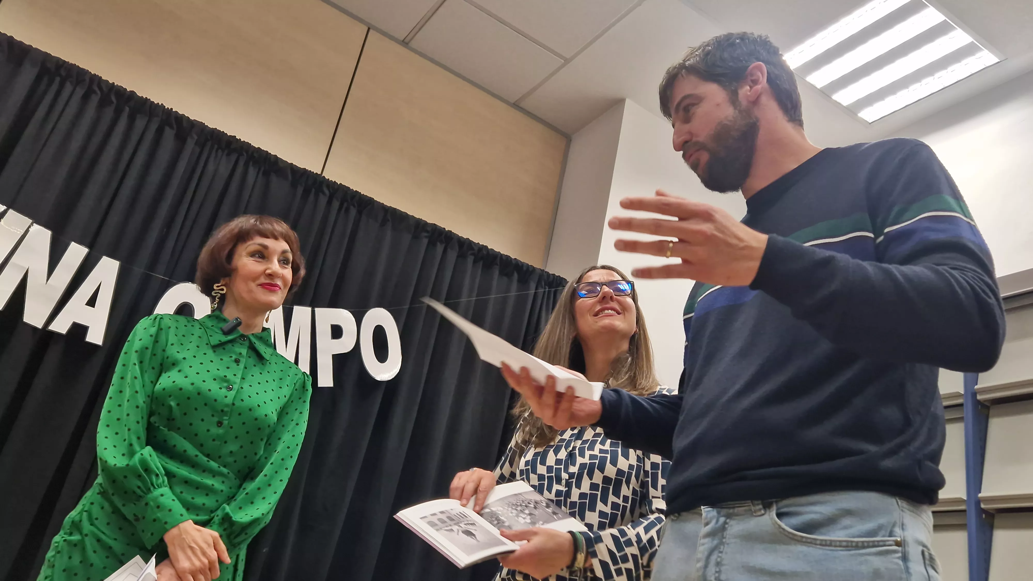 Homenaje a Divina Campo de las Bibliotecas Municipales de Huesca. Foto Myriam Martínez 