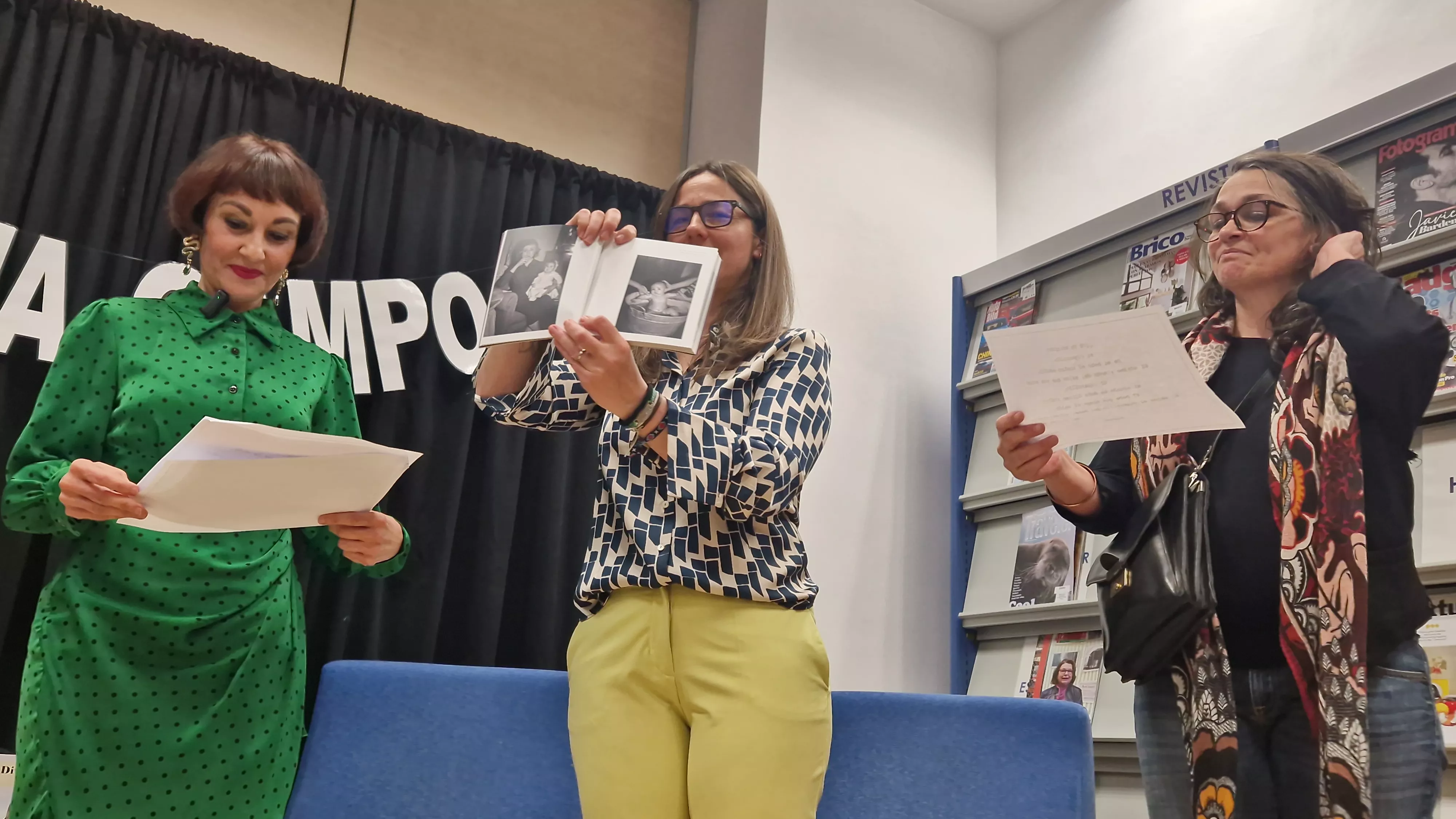 Homenaje a Divina Campo de las Bibliotecas Municipales de Huesca. Foto Myriam Martínez 