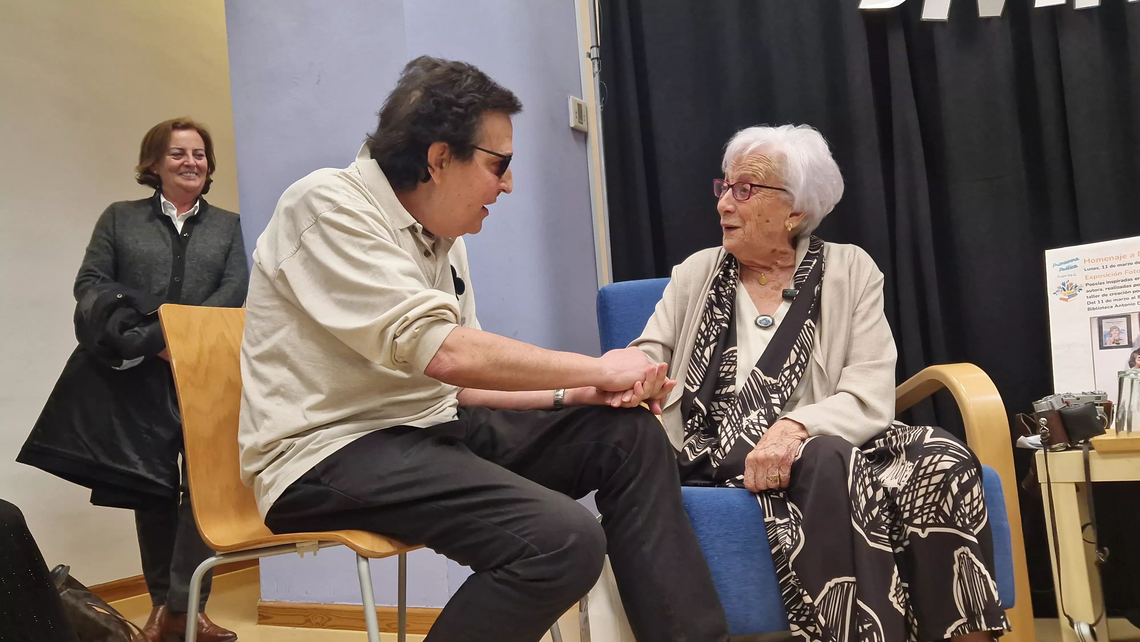 Homenaje a Divina Campo de las Bibliotecas Municipales de Huesca. Foto Myriam Martínez 