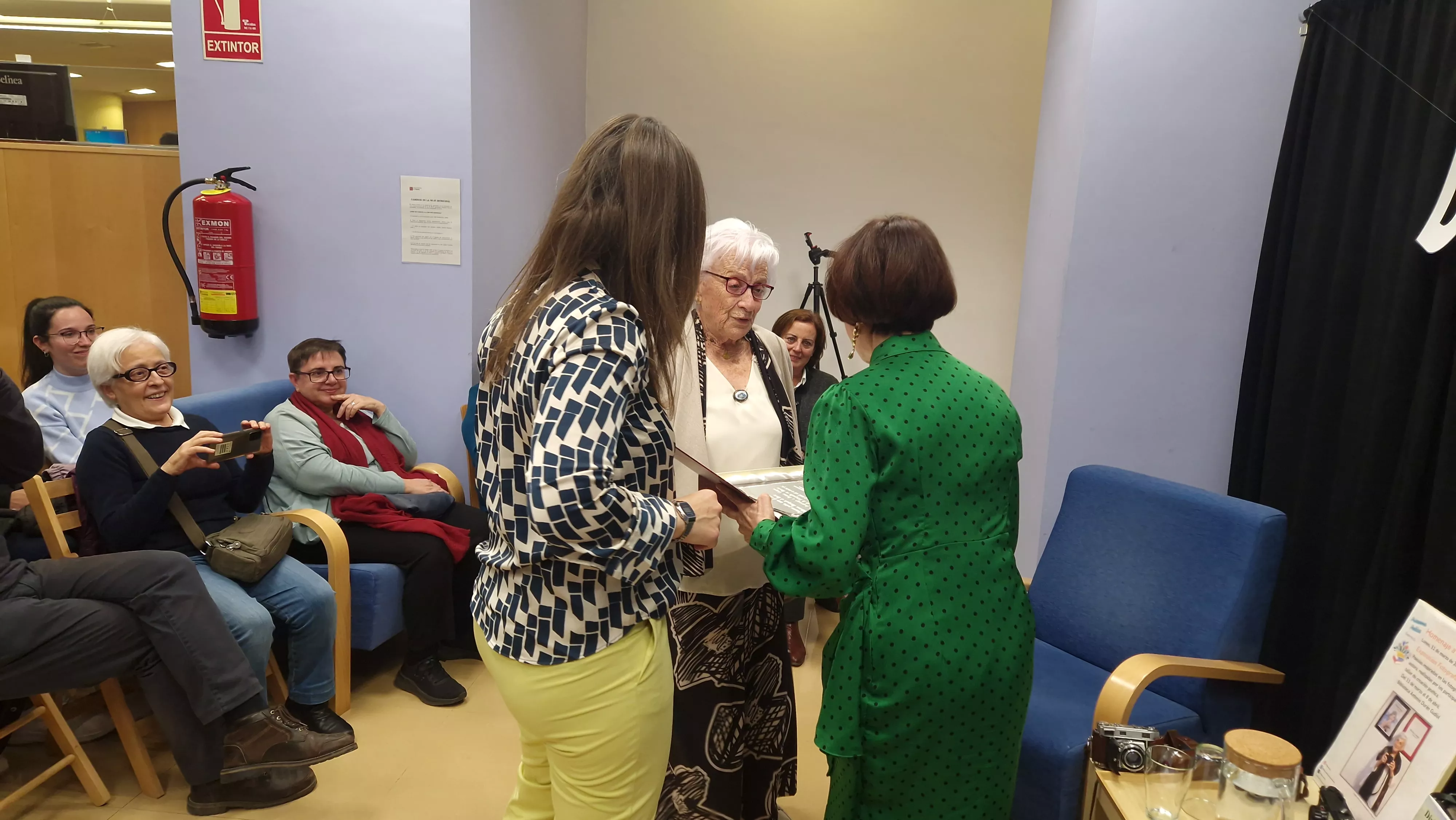 Homenaje a Divina Campo de las Bibliotecas Municipales de Huesca. Foto Myriam Martínez 