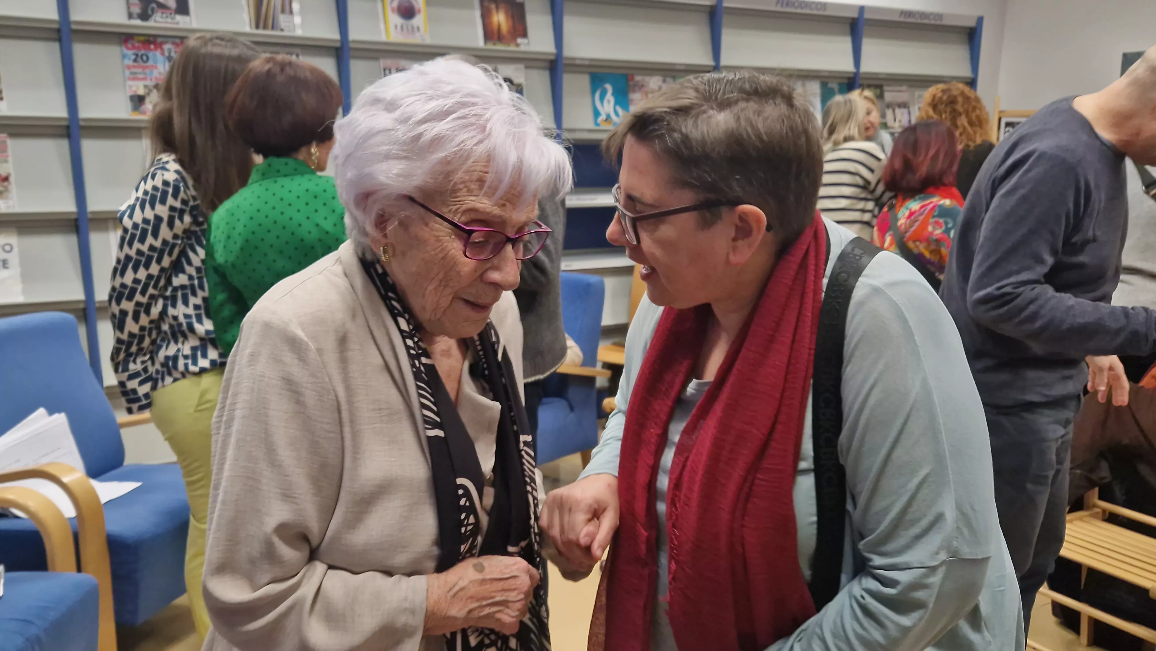 Homenaje a Divina Campo de las Bibliotecas Municipales de Huesca. Foto Myriam Martínez 