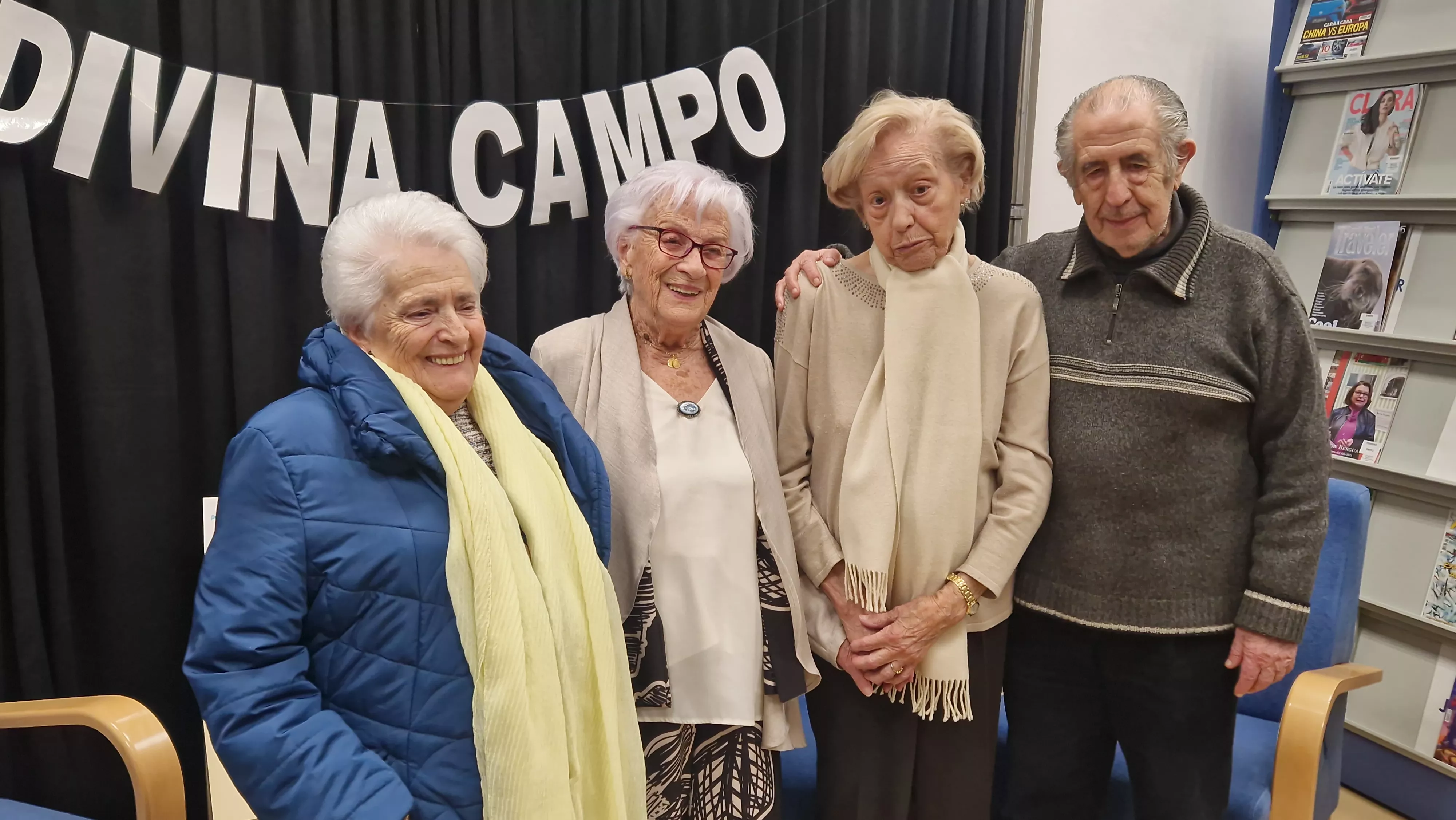 Homenaje a Divina Campo de las Bibliotecas Municipales de Huesca. Foto Myriam Martínez 