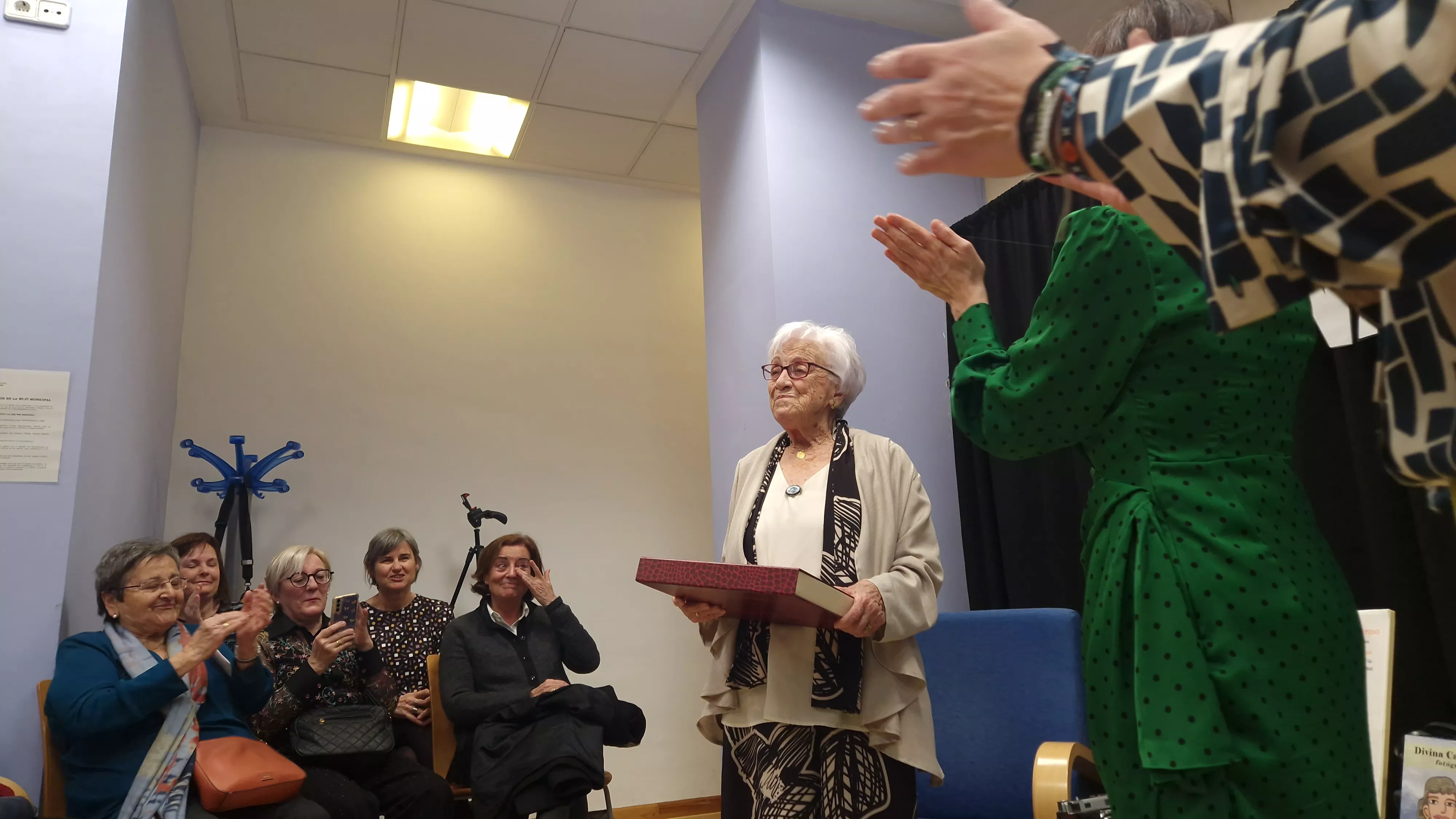 Homenaje a Divina Campo de las Bibliotecas Municipales de Huesca. Foto Myriam Martínez