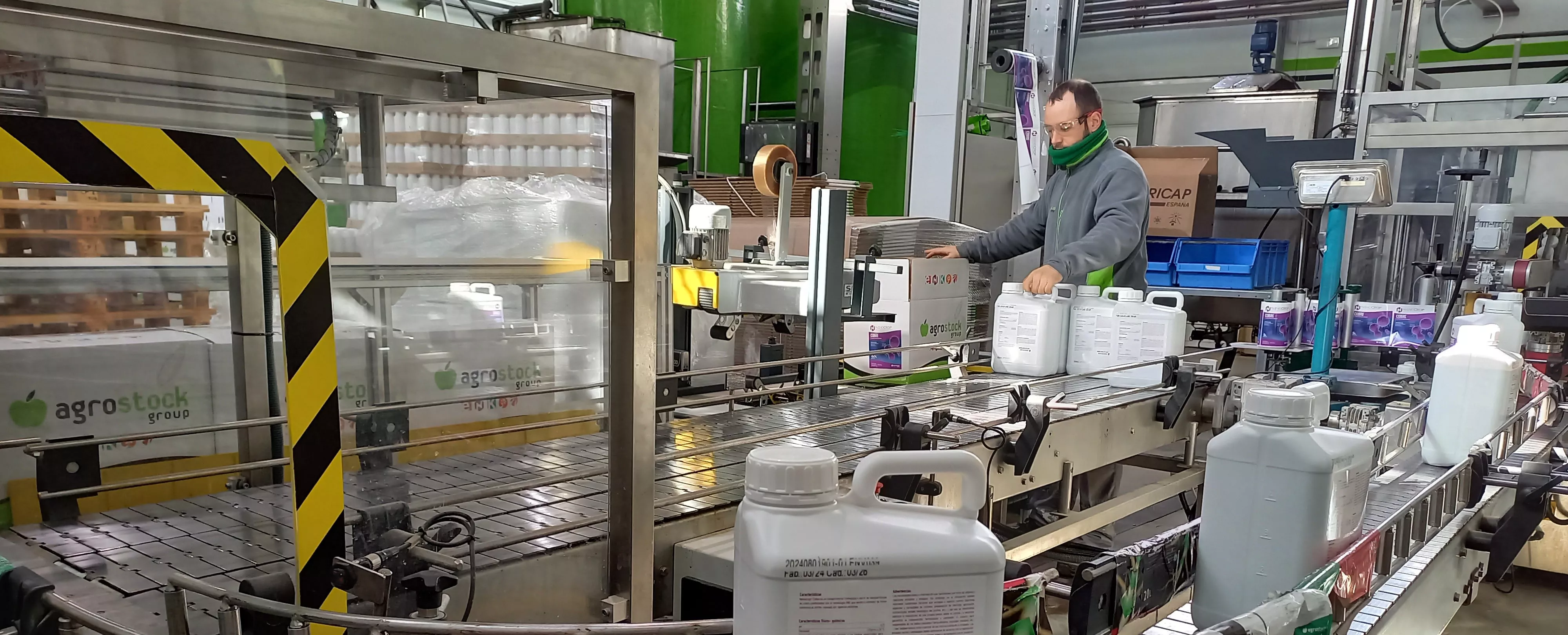 Envasadora en línea de Agrostock de Fraga