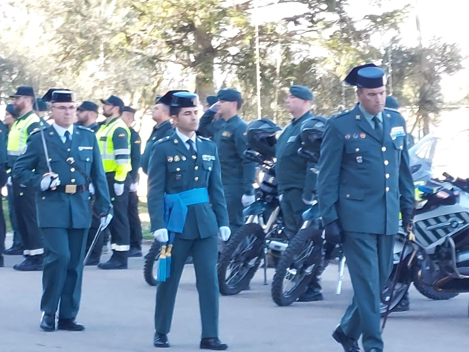 Toma de posesión del teniente coronel Cordobés Lucena en Huesca