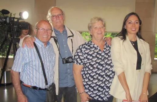 Fernando Lanuza con Carlos Saura.