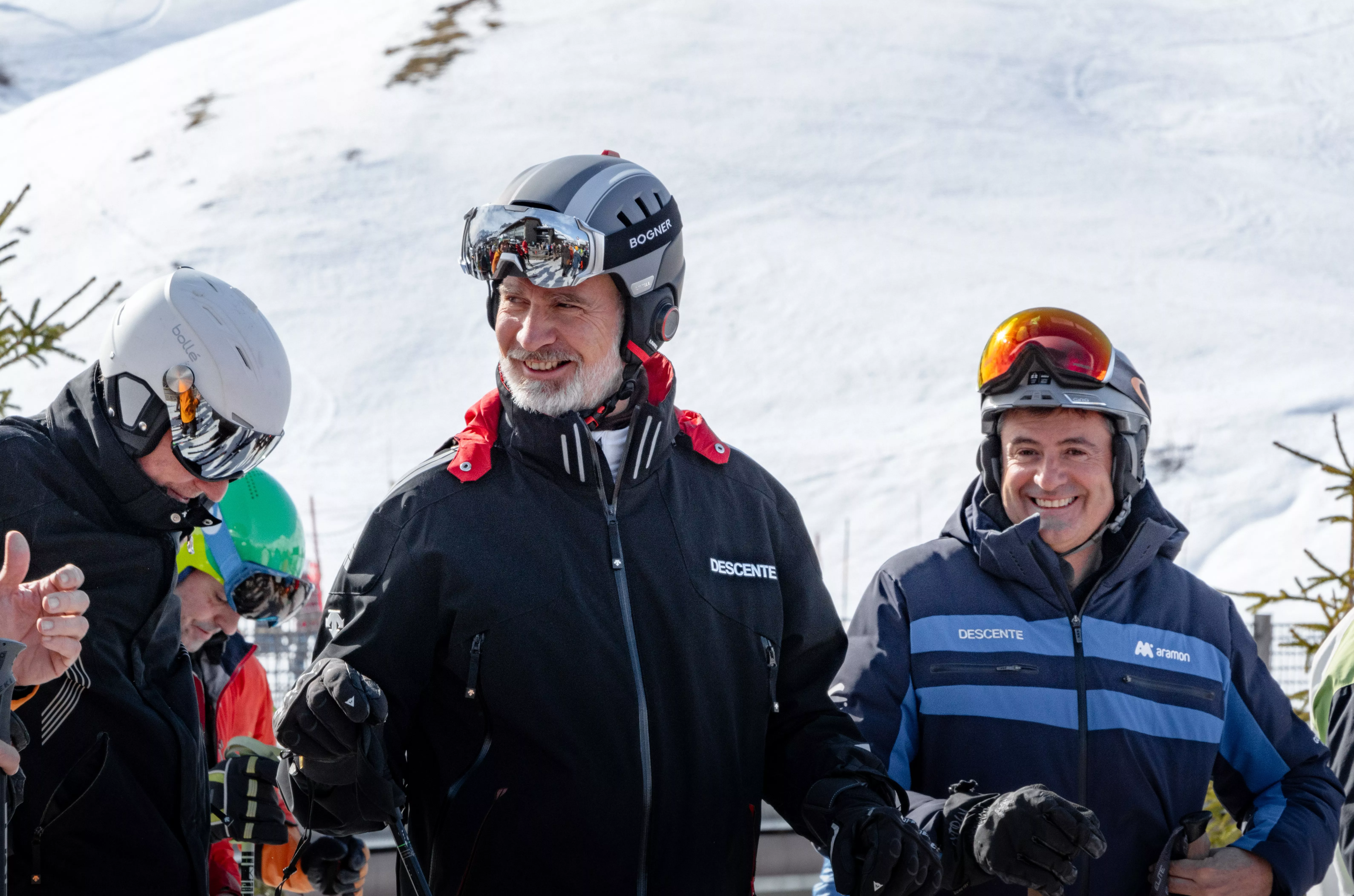 El rey Felipe IV en la estación de Aramón Formigal.