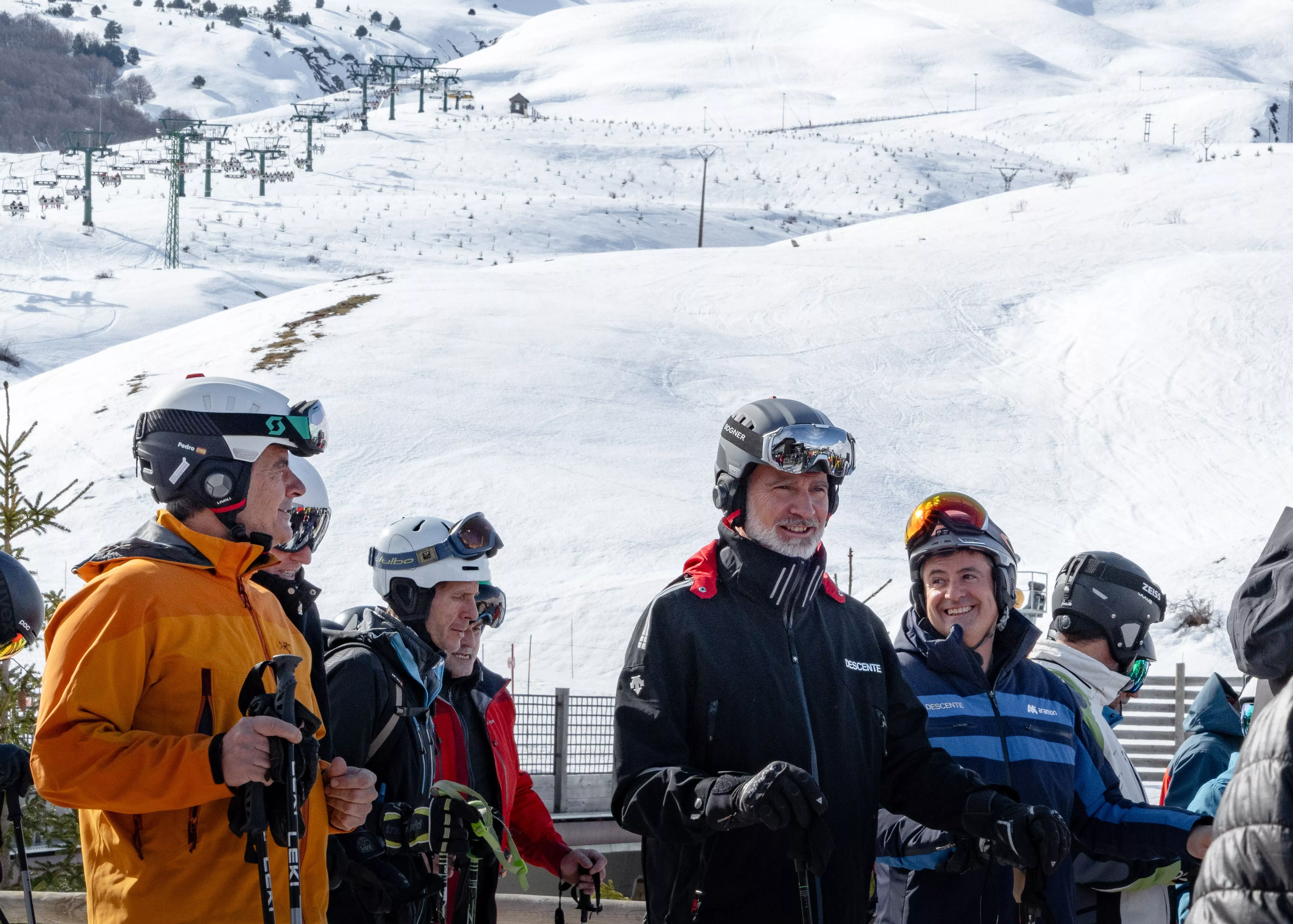 El rey Felipe IV en la estación de Aramón Formigal.