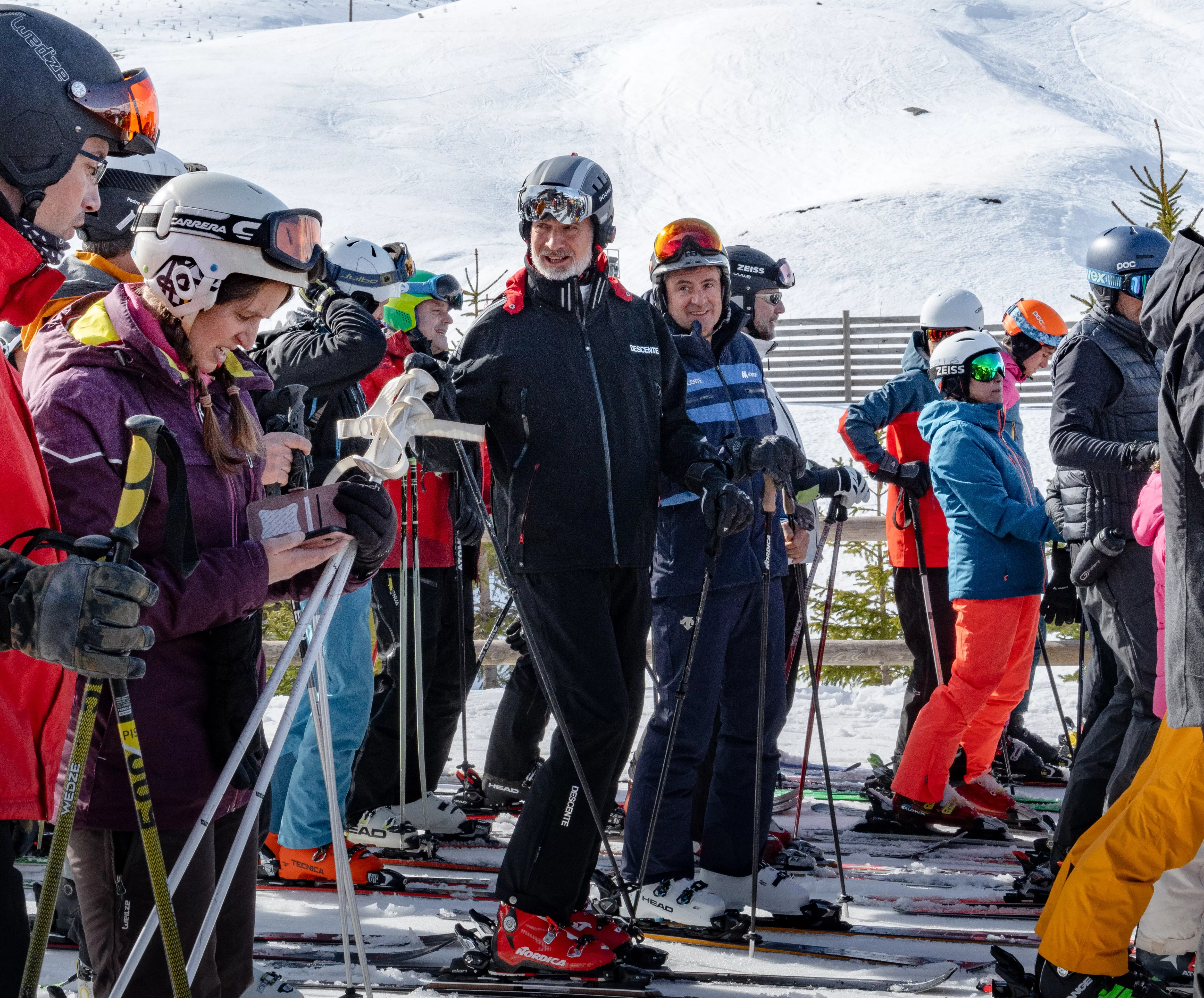 El rey Felipe IV en la estación de Aramón Formigal.