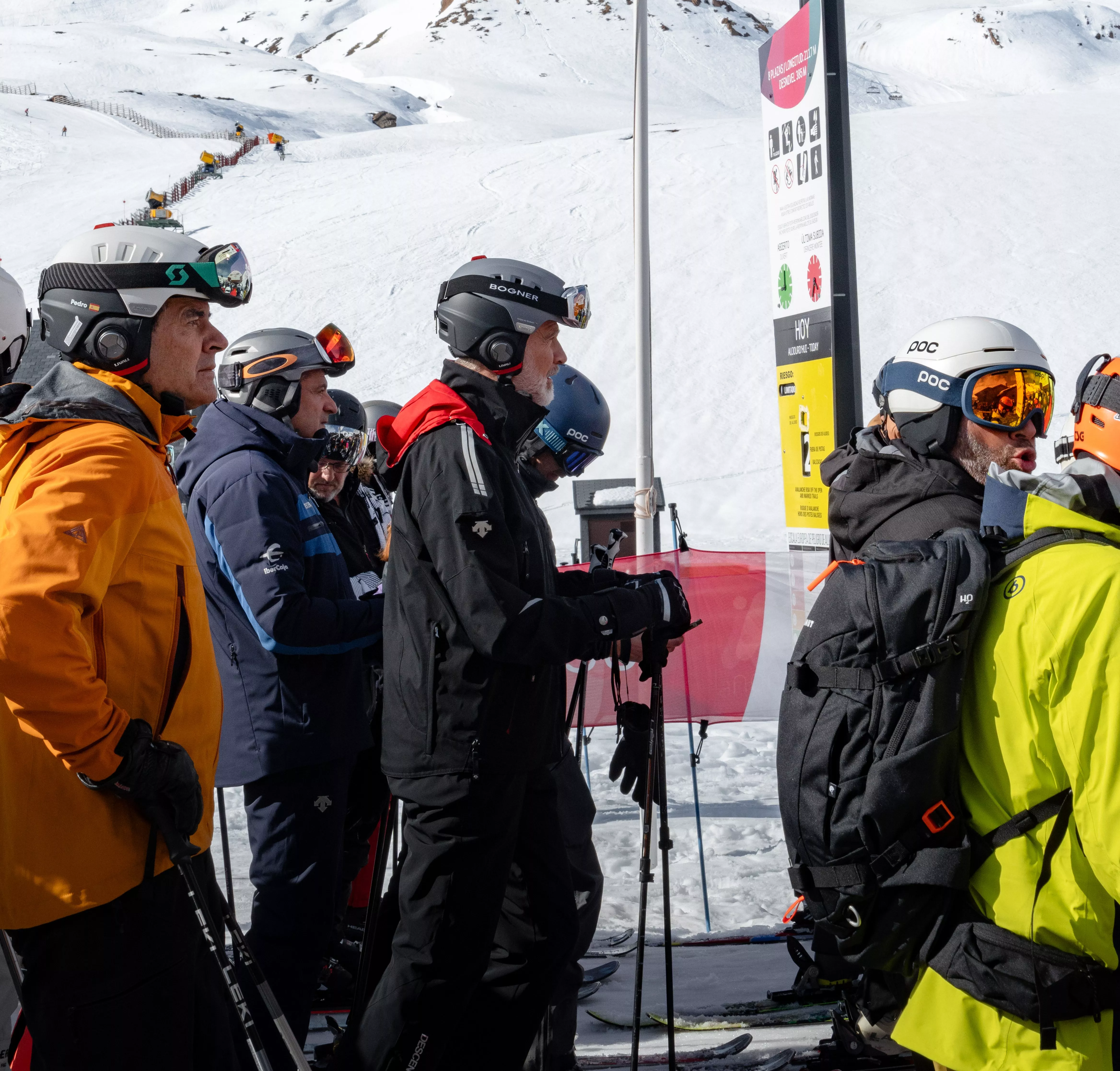 El rey Felipe IV en la estación de Aramón Formigal.