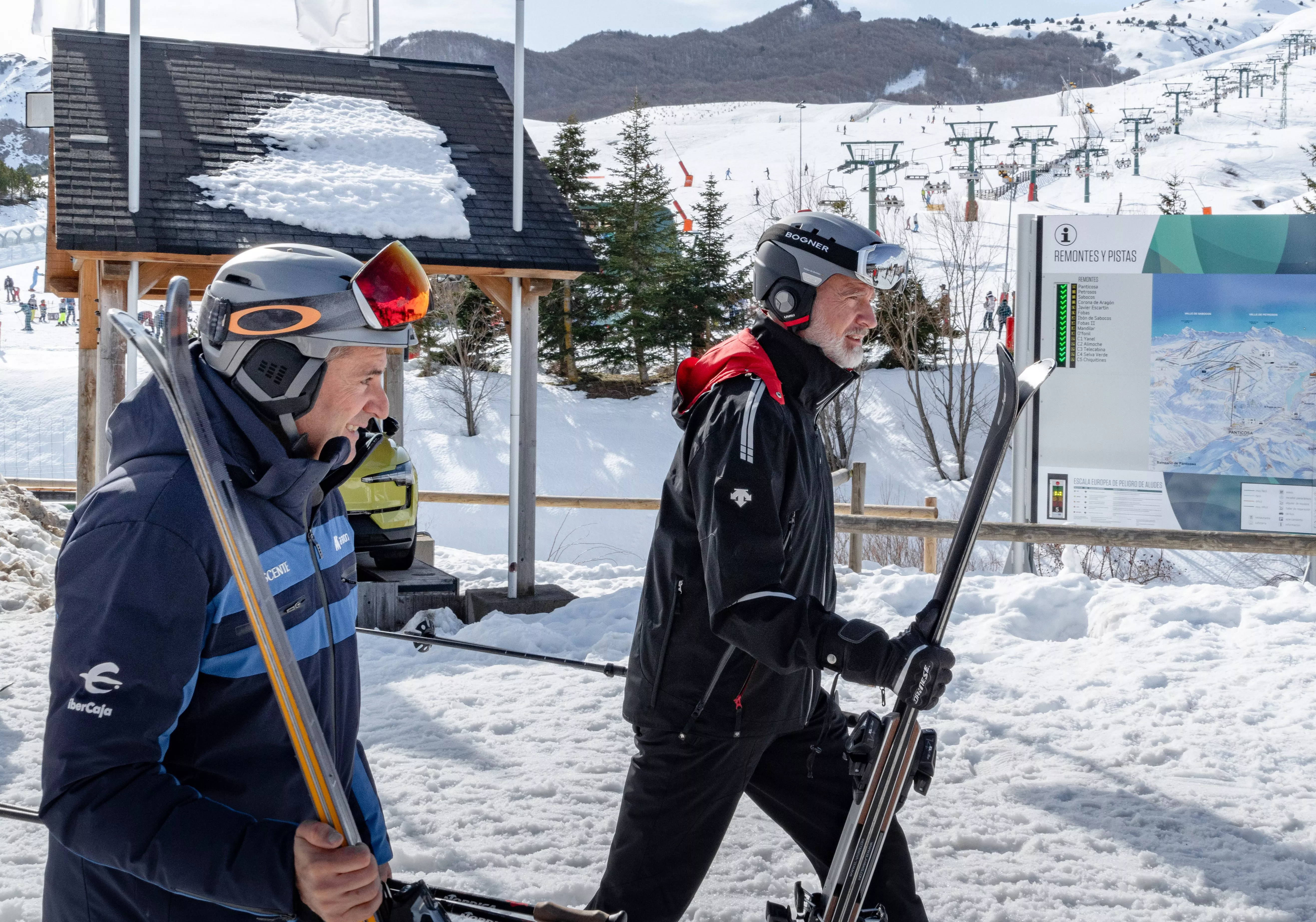 El rey Felipe IV en la estación de Aramón Formigal.