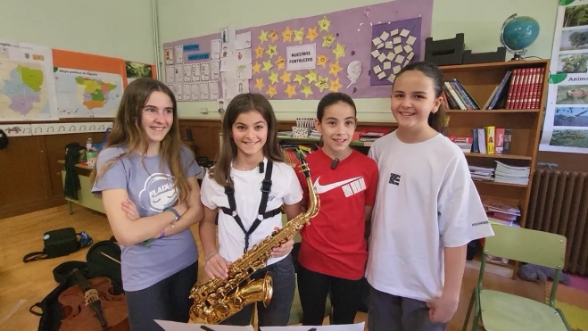 Julia, Izarbe, Sara y Julia.