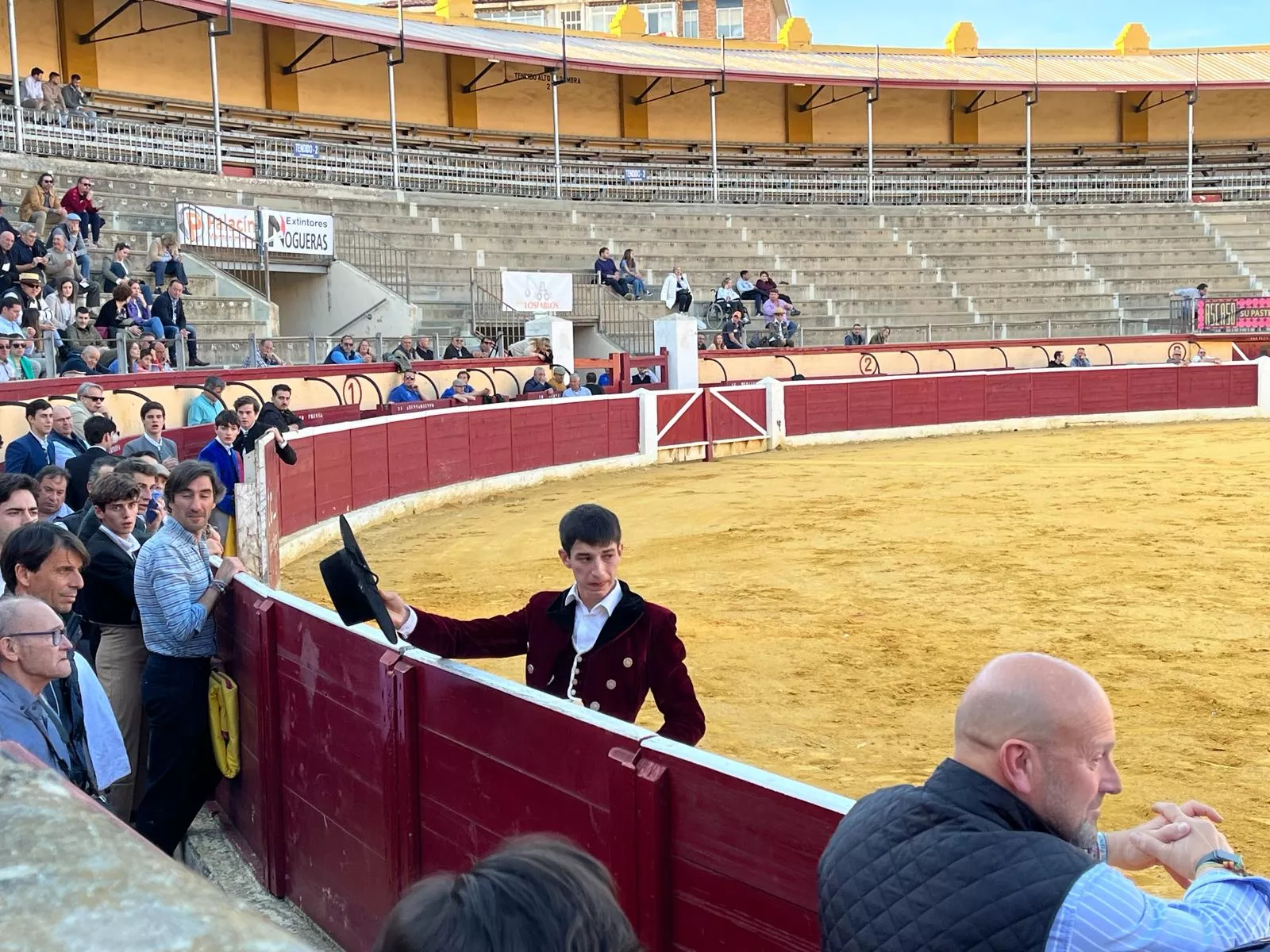 Bautista brinda a su abuelo. Foto: A. Mora