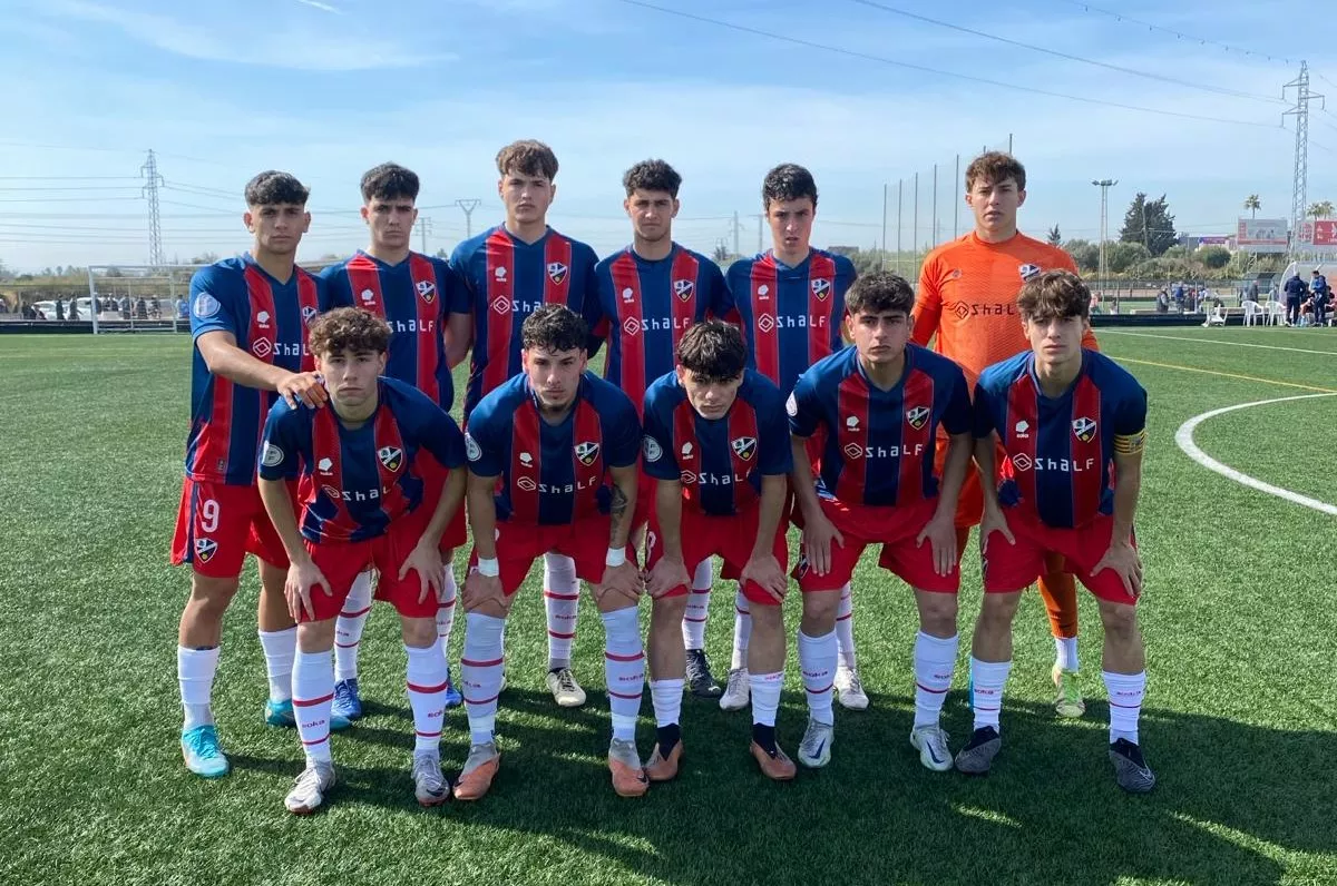 Once del Huesca DHJ en su visita al Constància.